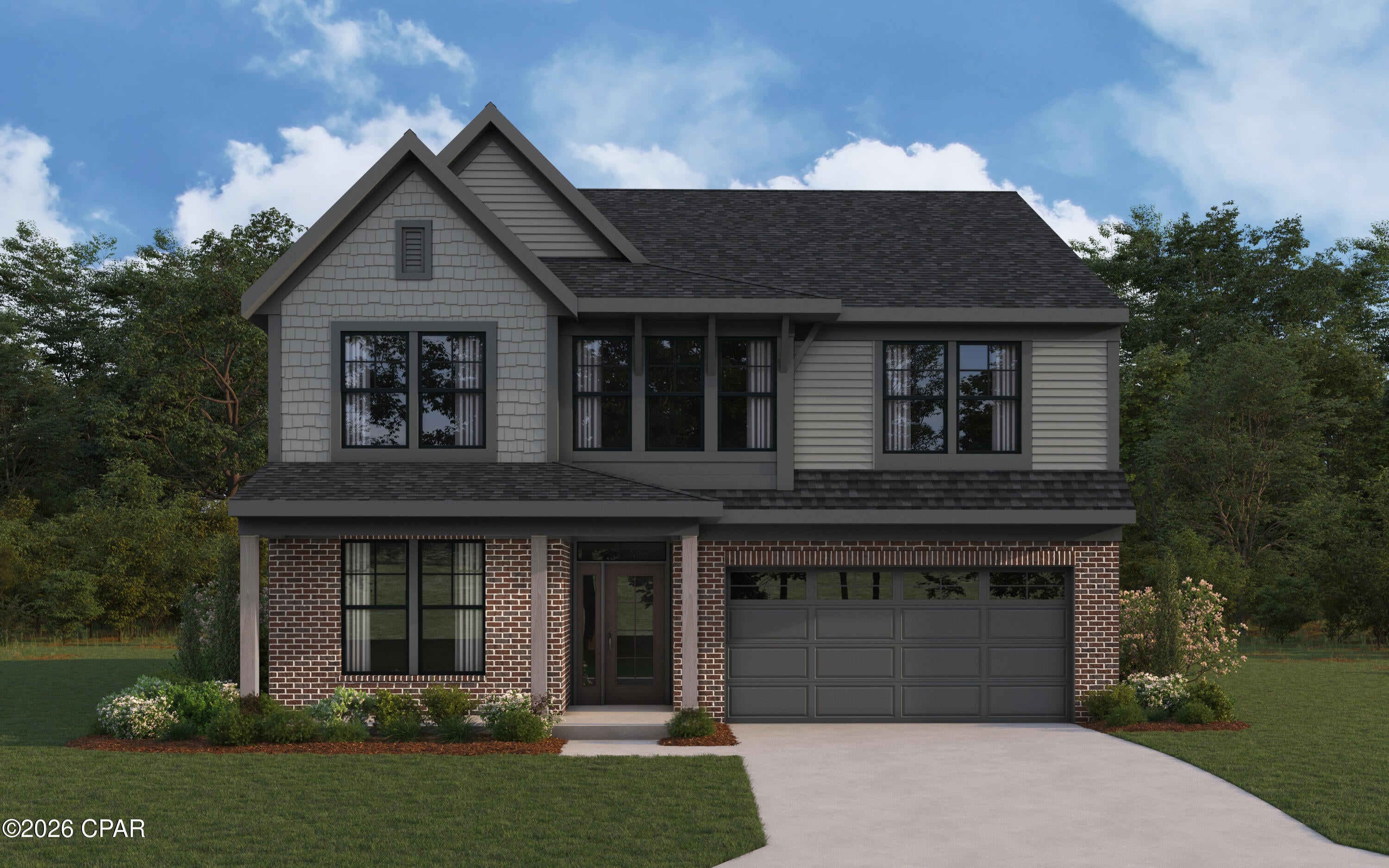 New construction by Fischer Homes in the beautiful Salt Grass at Ward Creek community, featuring the stunning Ivy design. This unique plan offers 4 bedrooms, 3 full baths, and 1 half bath. The expansive family room is the perfect gathering space. Spacious open kitchen with a large island and walk-in pantry connects to the morning room, that walks out to the patio. The owner's suite is on its own level and features a spacious private bath and oversized walk-in closet. Included is a versatile recreation room that can be customized into a guest suite. The spacious 2-bay garage completes this exceptional home.