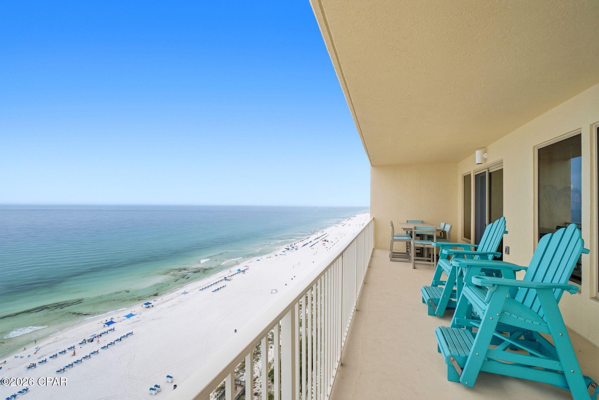 Located on the 16th floor, this exceptional Gulf-front 3-bedroom, 2-bath residence offers breathtaking, unobstructed views of the emerald waters and sugar-white beaches from every bedroom and the expansive wraparound balcony.

Meticulously upgraded with approximately $250,000 in improvements, this residence has been transformed with a new HVAC system, beautifully renovated bathrooms, a designer kitchen featuring marble countertops and a custom tile backsplash, all-new appliances, and stylish new furnishings throughout. Designed for both comfort and elegance, the open-concept floor plan also features a Gulf-front primary suite, split-bedroom layout for added privacy, crown molding, and 9-foot ceilings that enhance the home's bright, spacious feel.

Located in the highly sought-after Gulf Crest community, owners and guests enjoy an impressive collection of resort-style amenities, including two beachfront pools, a hot tub, kiddie pool, fitness center, tiki bar and grill, game room, gazebo, gated entry, and assigned covered parking.

For investors, this property presents an outstanding opportunity. Gulf Crest is a proven vacation destination with strong rental demand driven by its prime beachfront location, spacious three-bedroom floor plans that comfortably accommodate families and larger groups, and convenient access to restaurants, shopping, entertainment, and popular attractions. Offered in pristine, turnkey condition, this residence is ready to generate rental income immediately or serve as a private coastal retreat before entering the vacation rental market.

Whether you're searching for a high-performing investment property, a luxurious second home, or a full-time beachfront residence, this Gulf-front condo offers the perfect combination of location, lifestyle, quality, and lasting value.