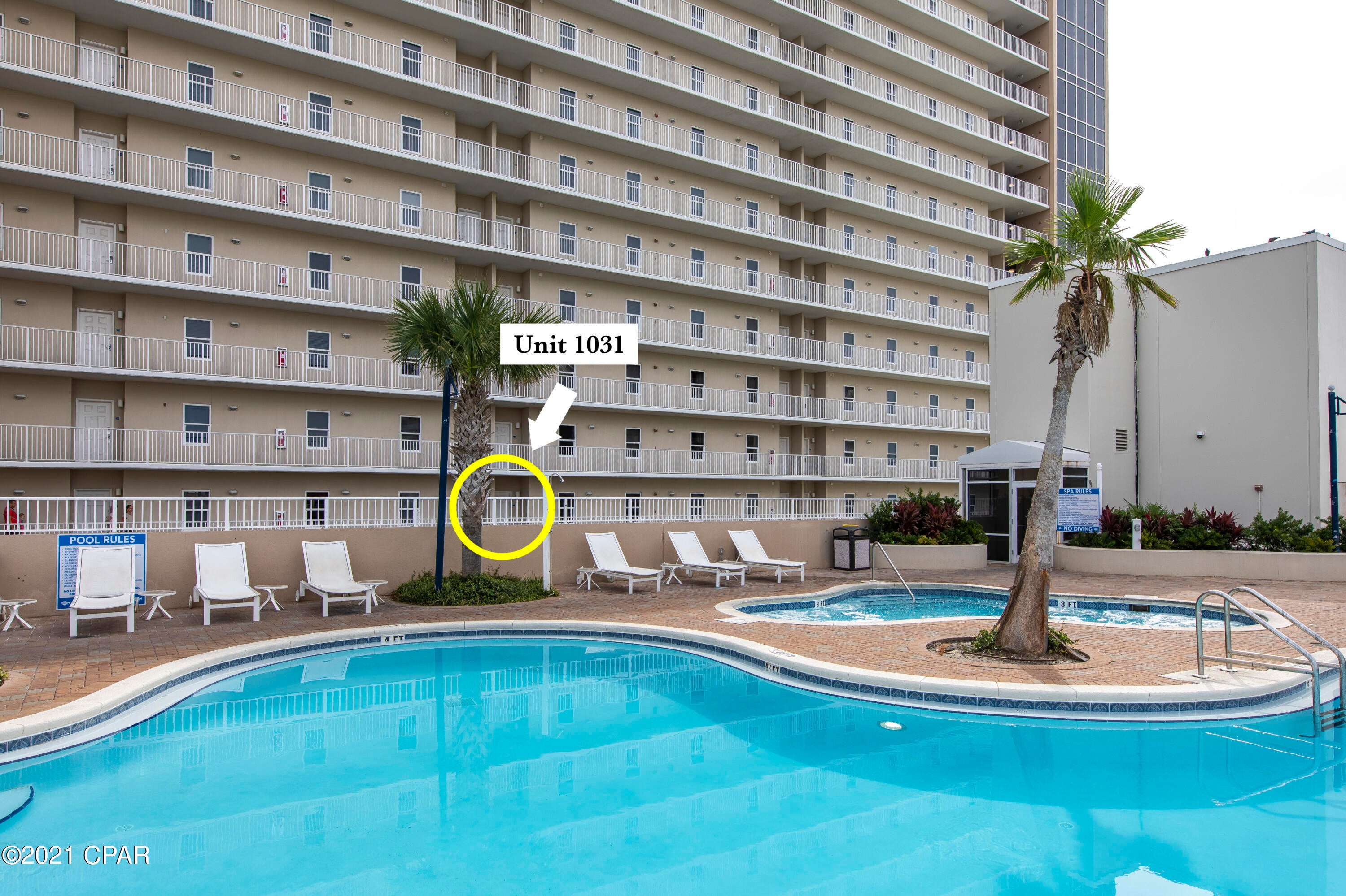 This spacious Laketown Wharf 2BR-2BA Condo with bunk room is turnkey and vacation rental ready and easily sleeps 8. Recently renovated including new Luxury Vinyl plank flooring, new AC & hot water heater and a spacious kitchen with granite counter tops.  This unit has a gulf view from front door of condo and lakeview from living room and master bedroom.  Located on 10th floor just steps away from rooftop family pool. Amenities including 5 pools, 2 hot tubs, putting green, large fitness room overlooking the Gulf, light show nightly at 8pm. Three great Restaurants downstairs with live music!! It's within walking distance to shopping and Restaurants. 3 Public Beach accesses directly across the street. All measurements to be verified.