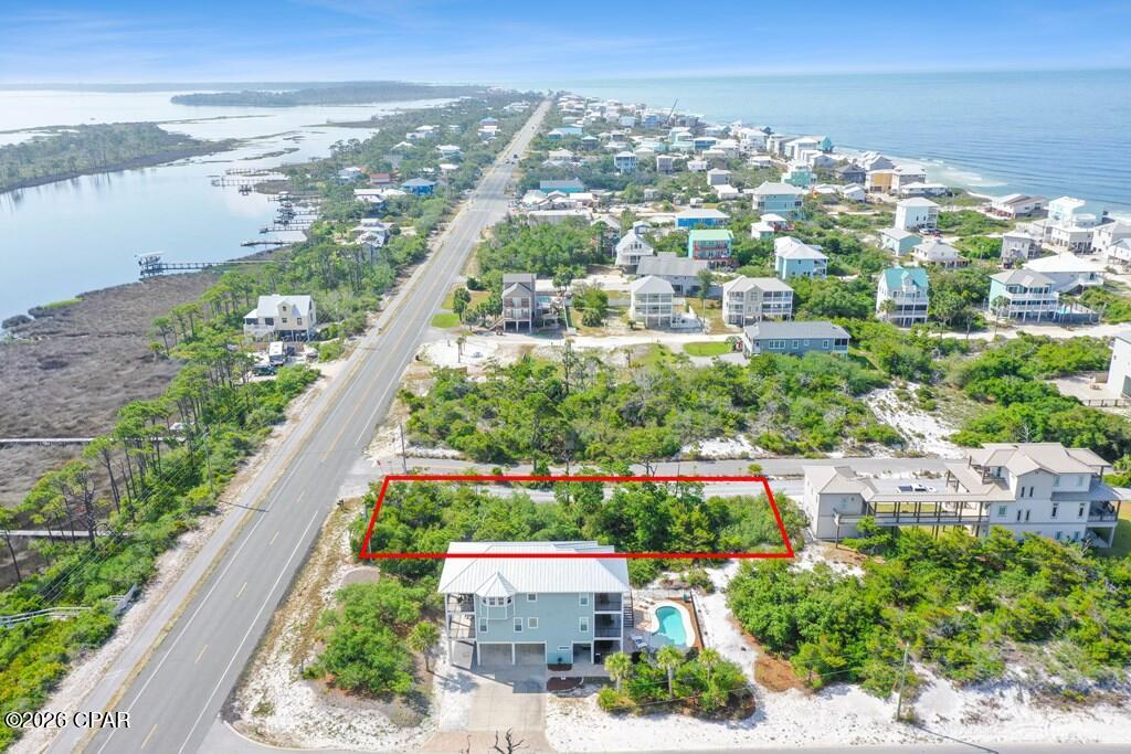 Great X flood zone lot in a wonderful spot on North Cape San Blas. This is a 2nd tier lot that has a deeded beach access that is only shared by a couple of homes and this area has an awesome beach and nice boardwalk to the sand. Lot has no HOA dues. This lot will also provide fantastic views of the bay out the back of a home and is steps to the bike/pedestrian trail.