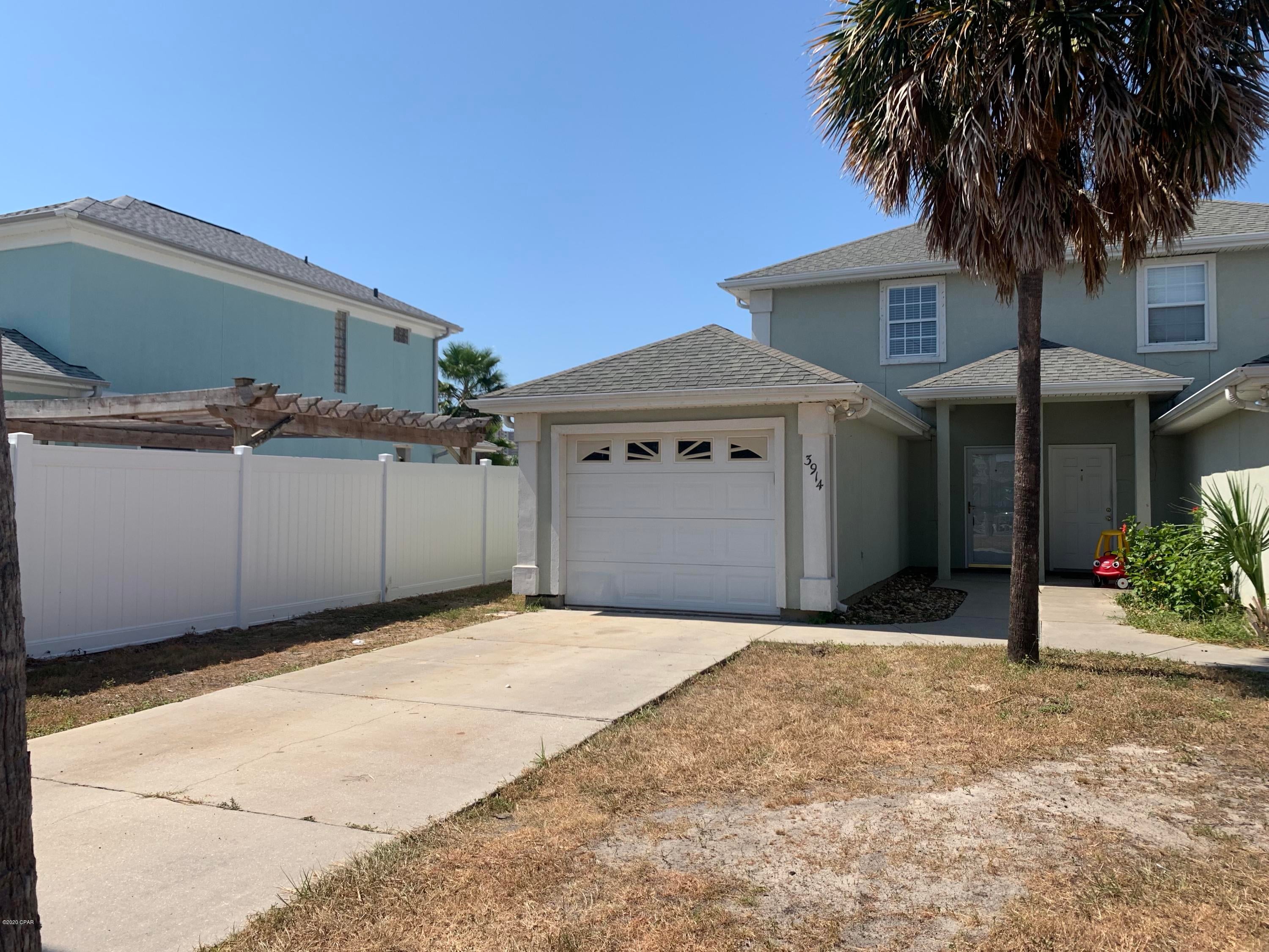 This unit is 2BR/2.5BA, single car garage, with a large fenced in back yard. First level includes your kitchen, living area, dining area, half bath, the living room includes a french door that leads into your fenced in backyard. Upstairs features 2 bedrooms each with on-suite bathrooms. The bedroom on the backside of the unit has a balcony overlooking backyard. Tenant will be responsible for electricity, water, cable/internet, back yard only yard maintenance. Landlord is responsible for trash and front yard maintenance. Potential tenants must complete application, credit check and background check. PETS ALLOWED with $500 non refundable pet fee. Pet restrictions.