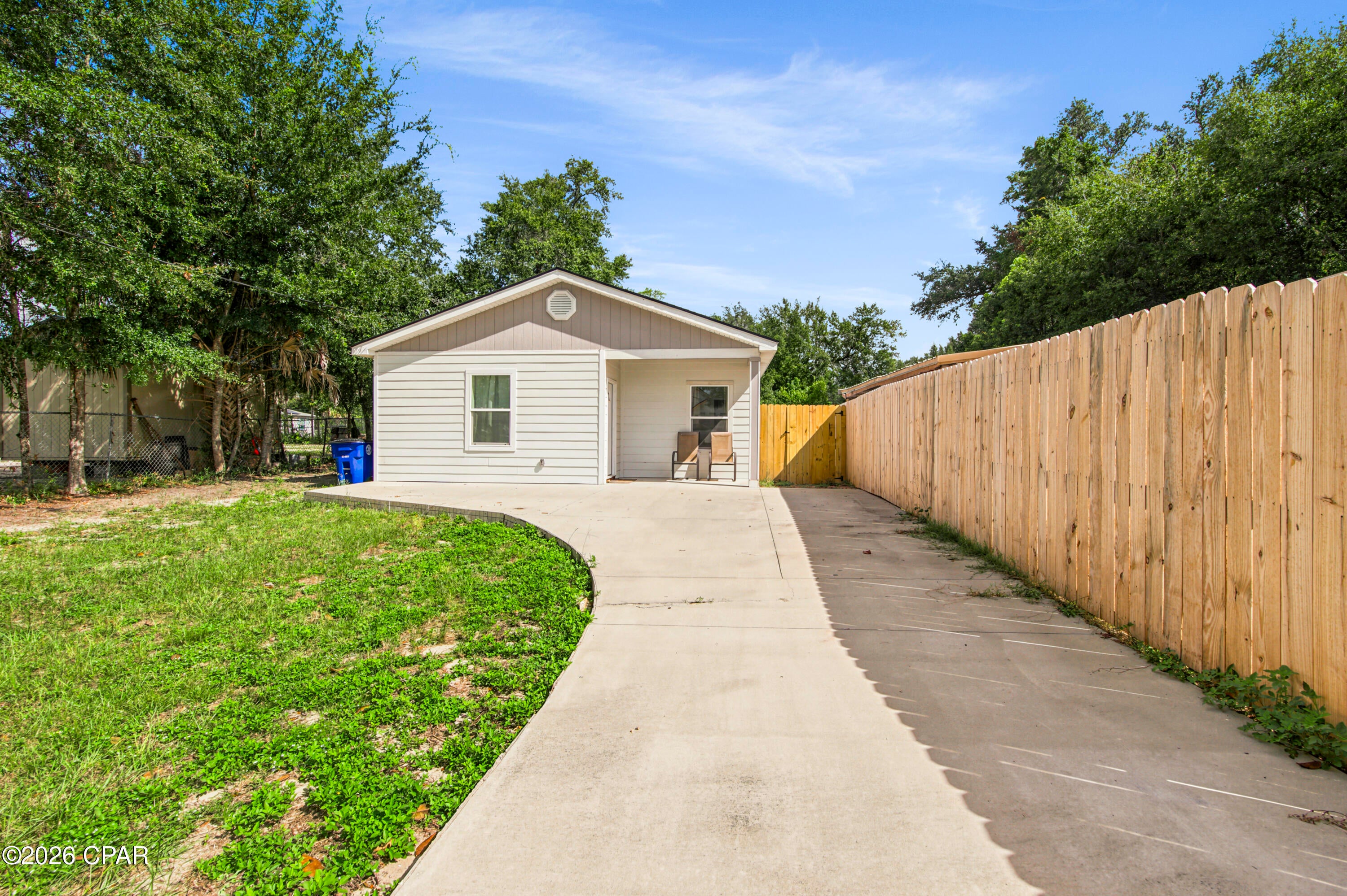This approximately 1,000-square-foot, 3-bedroom, 2-full-bath home offers a fresh, updated living space in a convenient Panama City location. The home underwent an extensive interior renovation, with every interior space rebuilt and updated, creating a clean, comfortable, and functional home that is ready for its next owner.

The floor plan makes excellent use of the space, offering three bedrooms and two full bathrooms with a practical and comfortable flow throughout.

Enjoy additional living space outdoors with covered front and back patios, perfect for relaxing or entertaining. The property also features a dedicated outdoor storage closet for added convenience.

The seller is offering a $3,500 appliance allowance, allowing the buyer to select appliances that fit their own needs and style.

Conveniently located near downtown Panama City, shopping, dining, medical facilities, schools, and major roadways, this extensively renovated home combines functionality, convenience, and value.