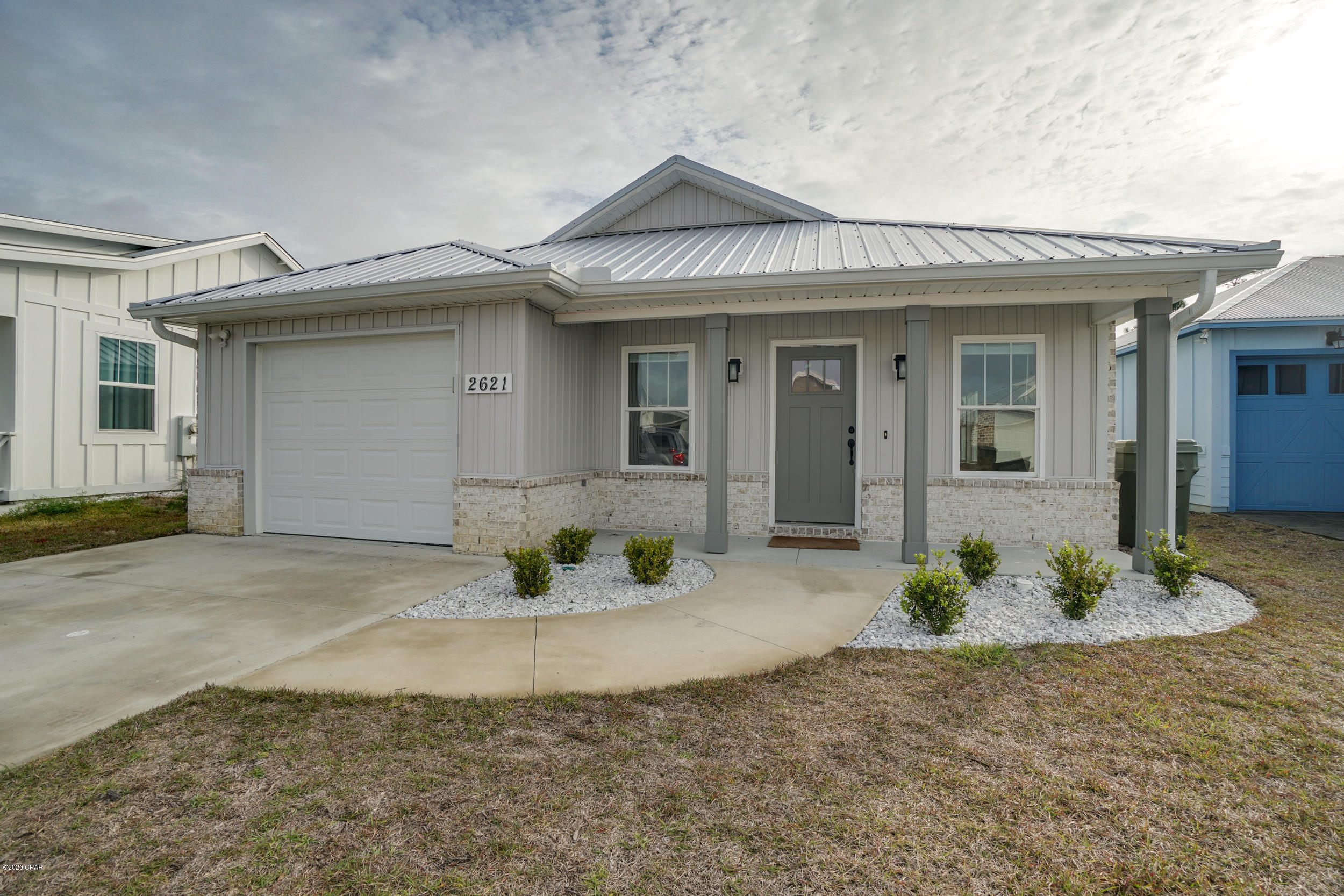 This home is centrally located in Lynn Haven within a close proximity to most shopping centers and grocery stores. This brick home accompanies stainless steel kitchen appliances, quartz counter tops, a large kitchen island, & vinyl flooring in the main areas. The master bedroom features a double vanity, walk-in closet, & trey ceilings. The backyard has a covered back porch and is fully fenced with brand new white vinyl. Washer & dryer hookups included. Lawn care included in rent. **Pets allowed upon approval. Listing Agent holds a personal interest in the property.