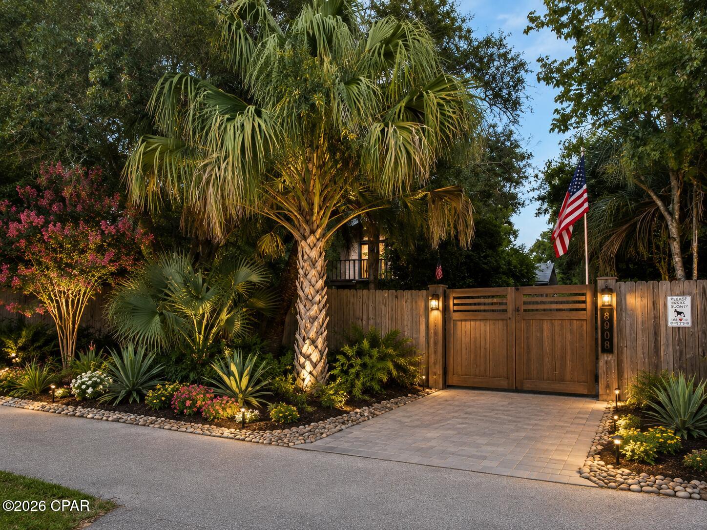 Check out this oversized 3/4+ acre lot in the highly desirable upper North lagoon area. Located directly across from the Grand Lagoon with Gulf access the property offers a rare opportunity with the south frontage on North Lagoon Drive and the North lot line on Polly Avenue. The lot can be divided and rezoned (per Bay Co. Planning and Zoning) to allow R-3 on Polly avenue and will accommodate a triplex or quadplex. The property is Just a few blocks from the Worlds Most Beautiful Beaches and close to shopping, restaurants, and entertainment. The entire property is fully fenced and divided with a fence installed in May of 2026. Each area has its own power water and septic system. The garage is also separately powered and includes both 110 and 220 volt service. The home is three bedroom 2 bath and is in need of some TLC, however it has good bones and a lot of potential. The lot features a Pergola and outdoor shower that creates additional space for relaxing and entertainment. With two separate areas,, generous outdoor space, and a prime location this unique property offers exceptional flexibility and potential. All facts listed must be confirmed by Buyer and all offers must be contingent upon a court order for sale of property.