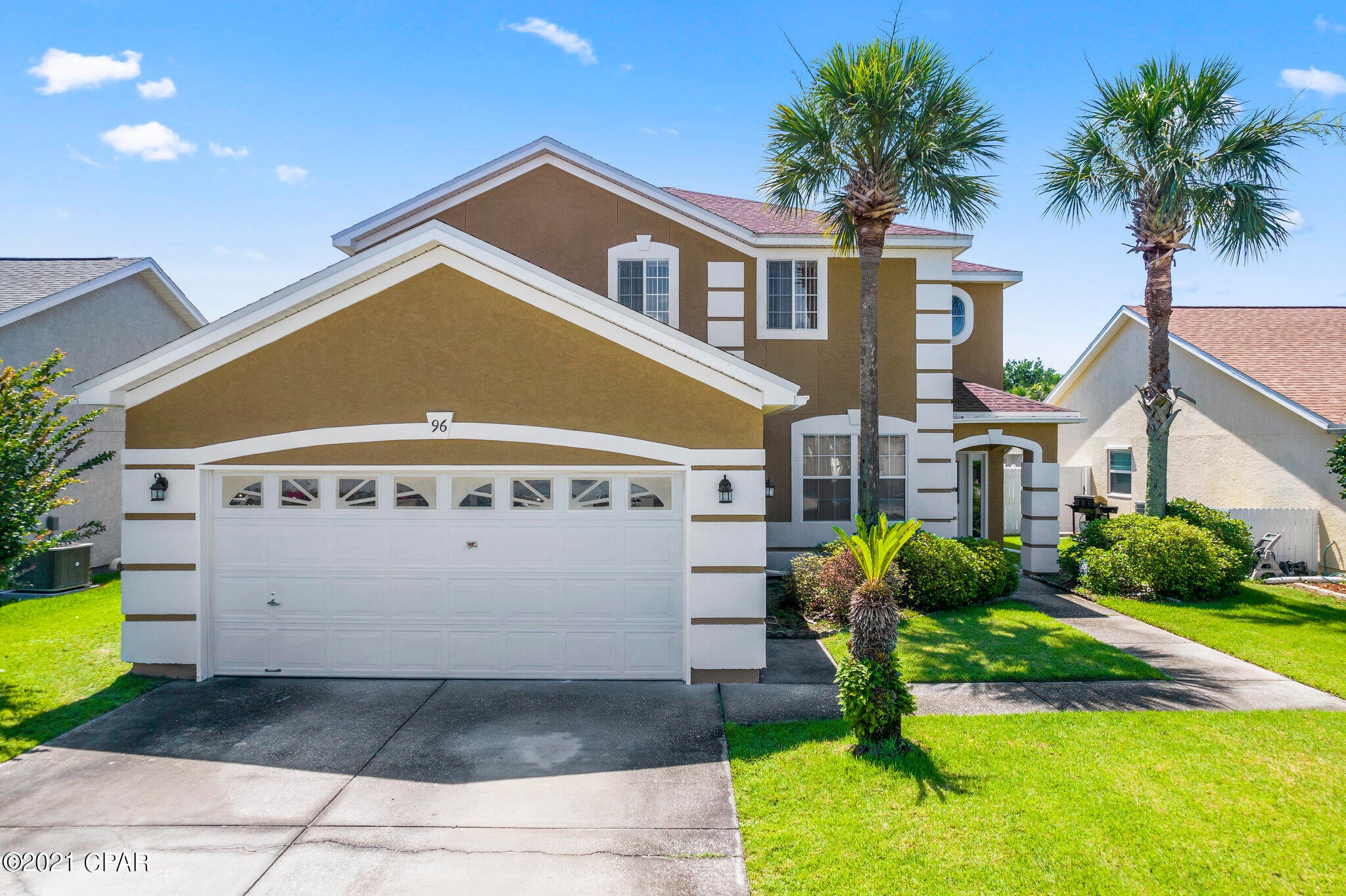UNDER CONTRACT ACCEPTING BACK UP OFFERS.MUST SEE Beautiful Home in Summerwood Subdivision 4 bedrooms 3 full baths with office and sunroom. Great location close to the beach and Pier Park.  New roof 2019, new windows, freshly painted exterior, some interior painting as well. Well maintained landscape with sprinkler system. Huge master bedroom 2 walk in closets large bathroom with 2 sinks separate shower and garden tub. Three additional bedrooms upstairs with full bath double sinks. Plenty of storage office and full bath on the first level. Please call today to book your showing!