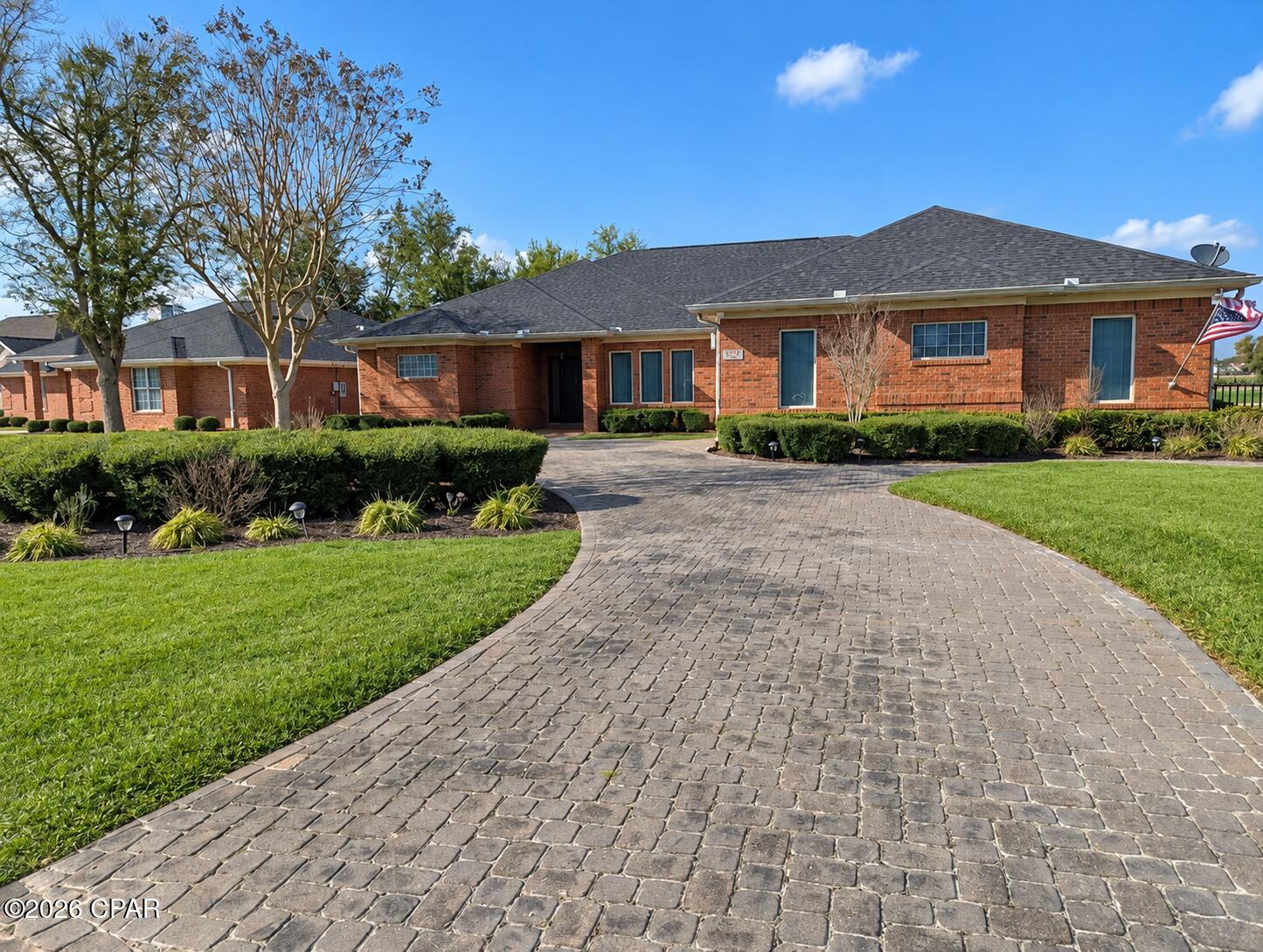 3237 Country Club Blvd, 3 beds, 3 full baths, 2 car (over sized) garage w/ additional golf cart garage, all brick, huge driveway, 2 screened porches overlooking the 9th tee box and fairway, gorgeous view from the family, master, living rooms and both screened back porches. Well designed floor plan w/ no wasted space. Formal dining/ living rooms, could be flex / office / home school space. Split floor plan, massive master suite with double vanity, walk in closet, separate tub and walk in shower in the master bath. Kitchen is open to the family room and breakfast nook with an abundance of cabinets. Enormous laundry room with built in desk, sink, folding area. Golf cart friendly, PC Country Club w/ pool and restaurant on site, fantastic location! Tenant pays all utilities, pets negotiable.