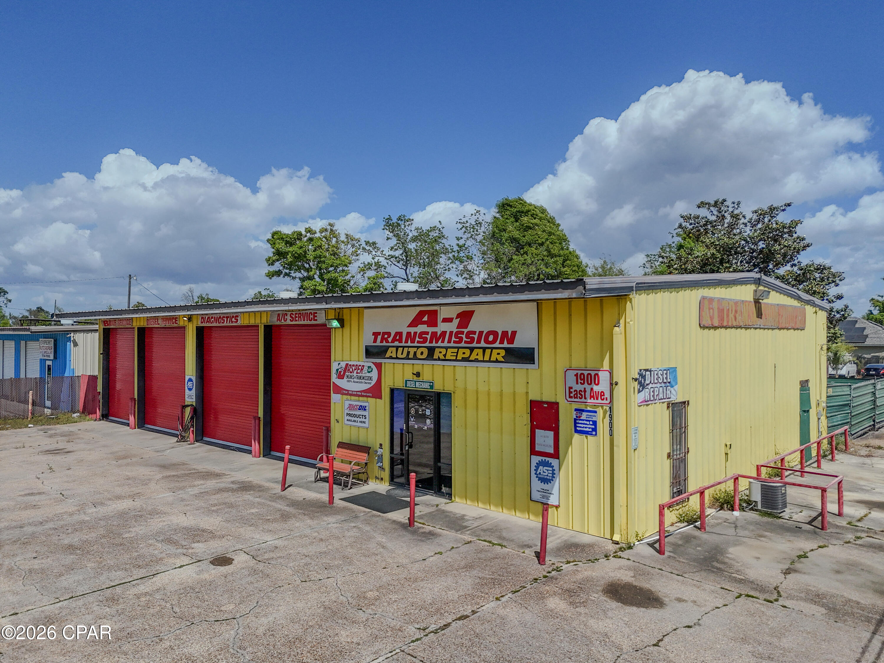Prime Commercial Opportunity - in the Heart of Panama City

Position your business for success in a high-demand, central area of Bay County. Offering 3,375 square feet of functional workspace on a .31-acre lot, with 123 feet frontage for exposure this property is perfectly suited for an owner-operator, expanding business, or investor seeking a turnkey opportunity.

This move-in ready facility features service bays, providing ample room for multiple technicians and efficient workflow. The shop is thoughtfully laid out to support daily operations, with space for equipment, customer service, and office for administrative needs.

This property benefits from consistent traffic and excellent accessibility--making it ideal for any business; whether it be auto, roofing, plumbing, you name it!

Opportunities like this don't come around often in such a sought-after location. Whether you're looking to grow your current operation or step into ownership, this property delivers the foundation you need.

Don't miss your chance to secure the perfect  business location in the heart of Bay County!