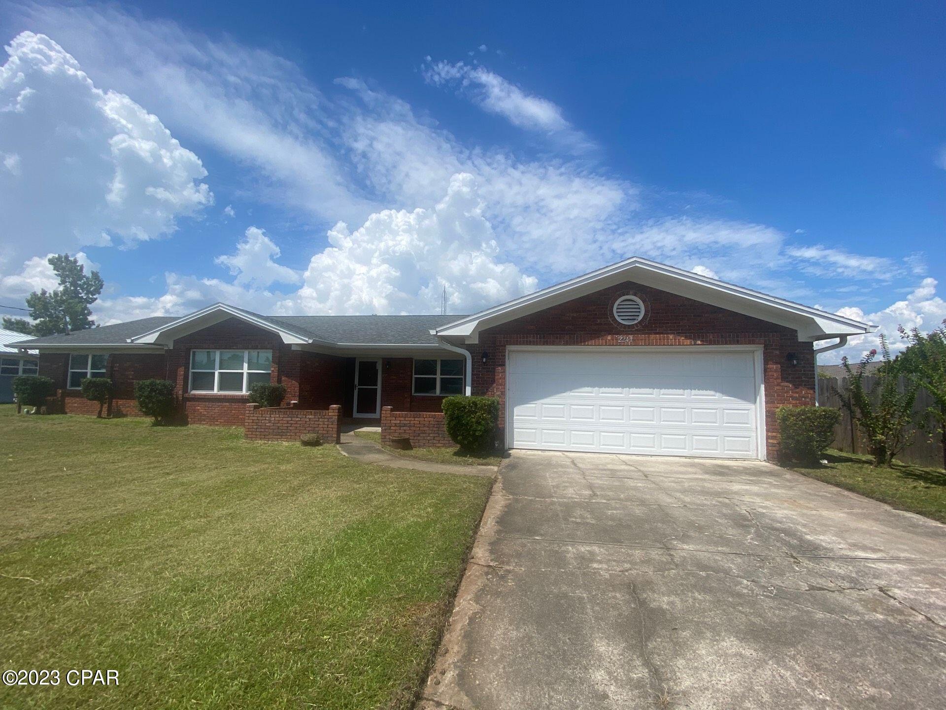 Large single-story, brick home, located in Lynn Haven. This home features a large family room with a fireplace, formal living room, formal dining room, breakfast area, and hardwood floors. Also features an oversized 2 car garage, fenced back yard, open patio.

*GAS Furnace and Water Heater*

**The water is on a well, with a Culligan water system installed**

*No pets*
