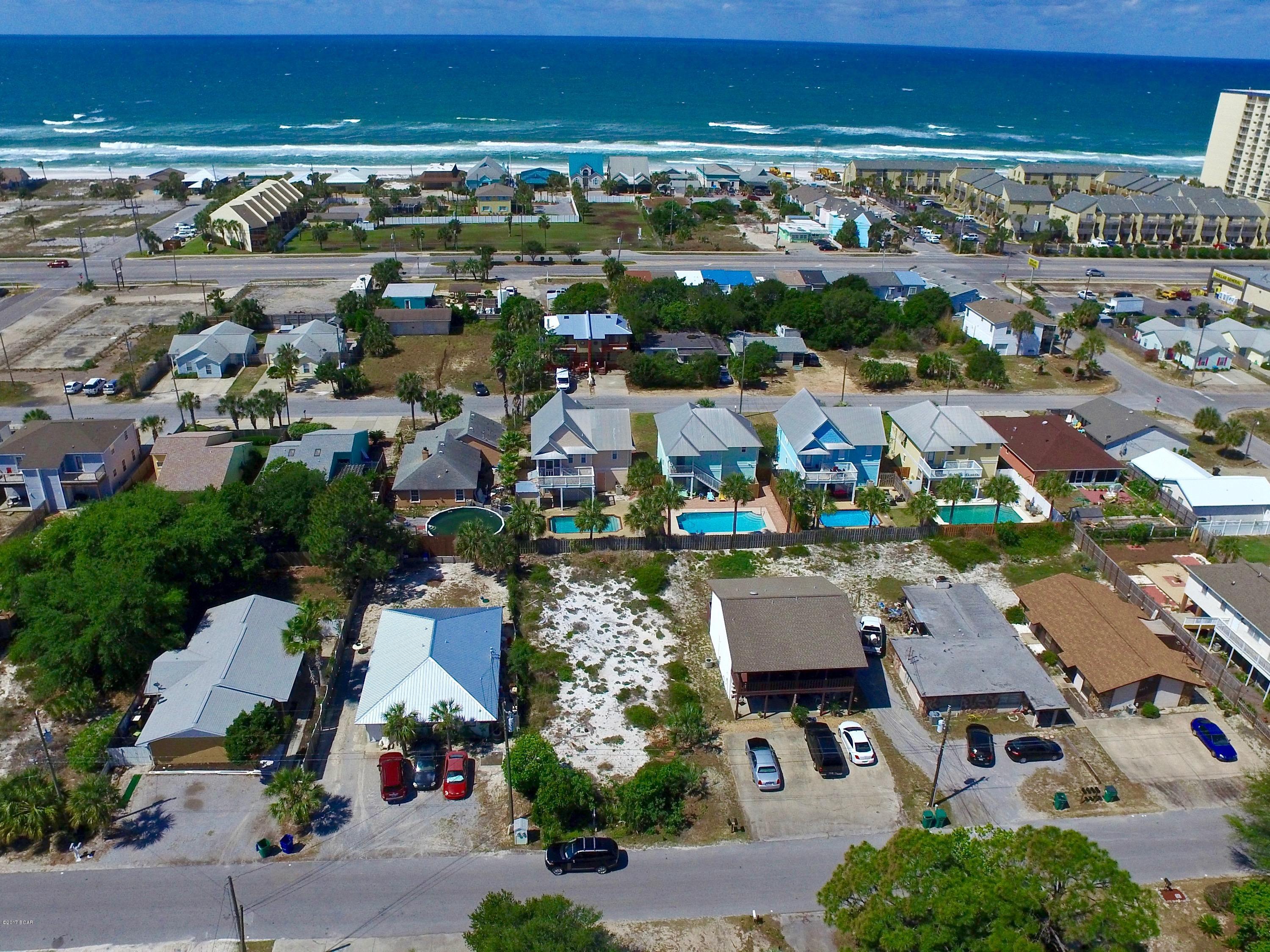 Fantastic opportunity to build your dream home at beach! Panama City Beach is rated one of the top beautiful beaches year after year. Location is within 1/2 mile to the water. NO HOA! Generous lot size 50x118 offers plenty of room to accommodate a nice size beach home. Conveniently located to most of the major beach attractions, dining and great shopping at PIER PARK is a short distance away. No time like the present to own your slice of paradise. Seller does not have a survey for this LOT.
