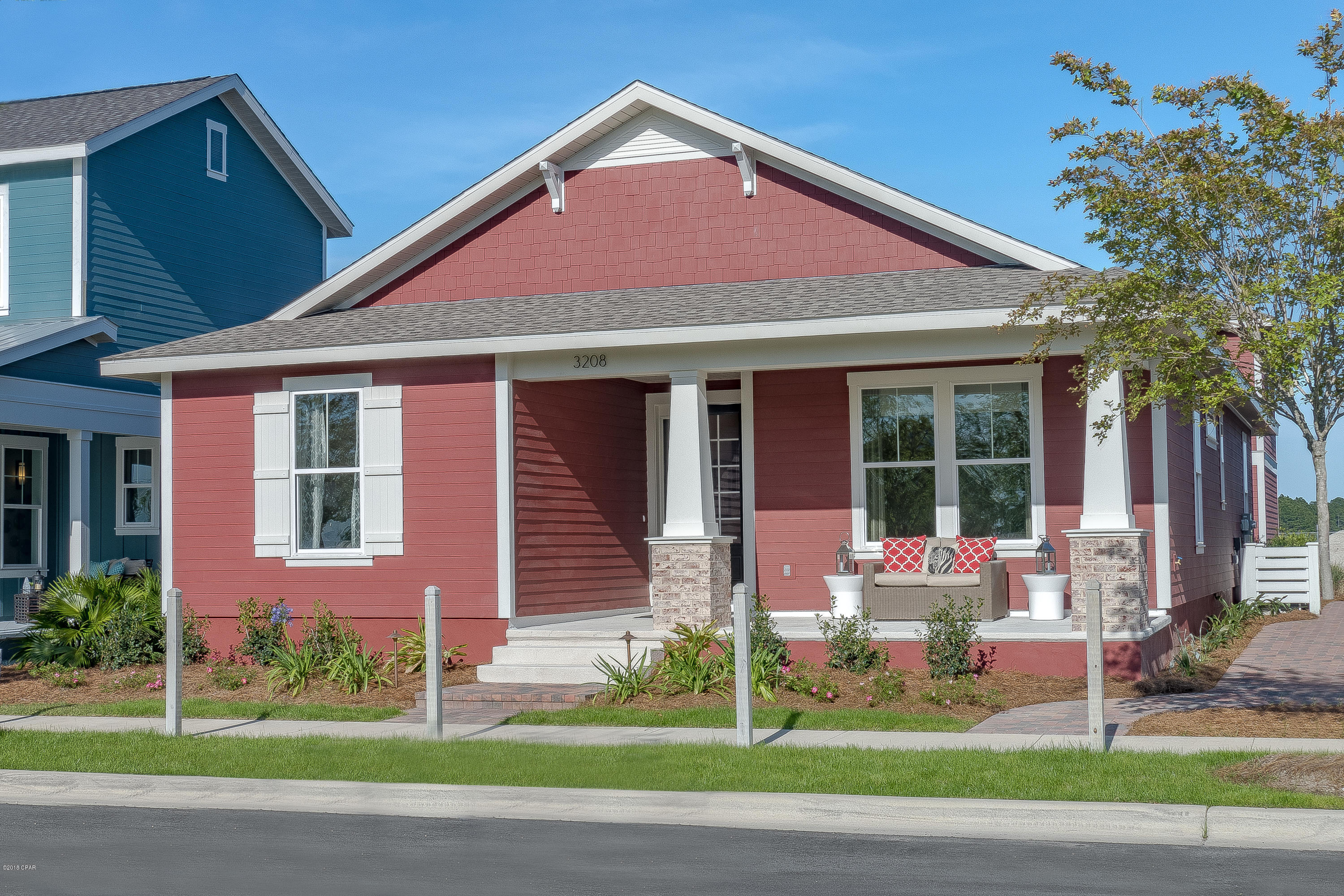 This house is a new construction Model Home Example and not the actual house being built. SB home shown has custom and optional features. Please ask agent for standard feature list. This home features the Orchid floor plan with a Boatbuilder Elevation. Samuel Taylor homes are truly one of the best constructed homes in Bay County. We build our homes with 2x6 exterior studs vs other builders using 2x4's. Not only is it a stronger home, but this also allows us to put R-19 in the walls instead of R-13.  We also use R-38 in our ceilings vs R-30 like most builders. We insulate most of the interior walls to make a very quiet home. SS appliance package is standard along with brushed nickel faucets, security system, 8 ft. doors throughout, granite counters in kitchen and baths, raised vanities with under mounted porcelain sinks, SS gas oven, oversized tiles, upgraded carpet with 8 lb. padding and much more.
   A craftsman style trim package adds to the character and uniqueness of our homes. Choose from 3 exterior elevations: Classic, Coastal, or Boat builder. Pick from traditional style garages or our detached garages with optional carriage home above, perfect for the college student, guests or in-law quarters.
   SweetBay offers biking and hiking trails, a boathouse to launch canoes, kayaks and paddle boards, a permitted marina, community pool, several parks, ponds, children's playground, planned township with a major grocery store and many shoppes. Everything is within a 5 minute walk or less.  University Academy is the center of this beautiful community. The Academy is the #1 school for math and reading for the Bay County District. Your children are priority for enrollment with purchase of a home. Currently there are over 1000 on the waiting list to get in to the school. Come see what everyone is talking about!