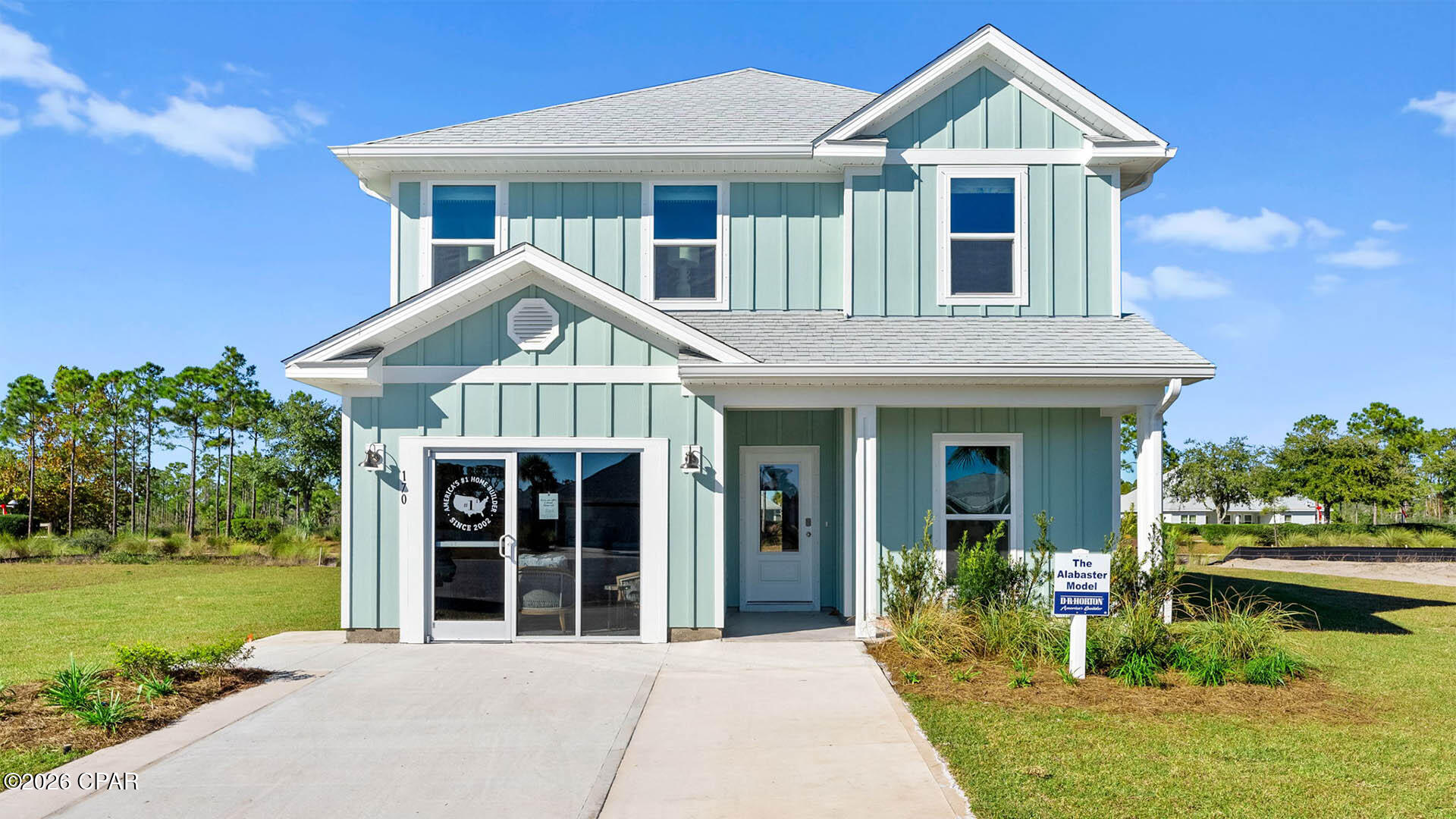Welcome to 170 Sandy Shore Court, a new home located at WindMark Beach in Port Saint Joe, FL. This Alabaster model home is now for sale and is conveniently located just off the main entrance of the community, steps away from the Village Center at WindMark Beach. The Alabaster is a masterfully designed single-family residence with four bedrooms and three and a half bathrooms. This home offers a perfect blend of elegance and relaxation, ideally suited for those in search of an exquisite second home or a serene vacation retreat.

Spanning two captivating stories, this home boasts four generously sized bedrooms, 3.5 well-appointed bathrooms, and the convenience of a single car garage. As you step through the inviting covered entry you enter a graceful foyer that flows seamlessly into an elegant dining area, setting the stage for memorable family gatherings. The heart of the Alabaster features an open-concept kitchen and family room, where a spacious center island, ample pantry, and abundant cabinetry invite culinary exploration and effortless entertaining. Granite countertops, stainless-steel appliances, and EVP flooring accentuate this home beautifully, making you feel right at home.

Tranquility defines the main-level primary suite, complete with a luxe ensuite bath featuring a dual sink vanity, an oversized shower, and a spacious walk-in closet. Venture upstairs to discover a versatile living space that is ideal for media enjoyment or as an additional lounge space--centrally located by three additional bedrooms. Each additional bedroom has been designed with spacious closets and two share a bath while the fourth bedroom has a private ensuite bathroom. Each bathroom is also equipped with granite countertops and white cabinetry throughout the home. This home is also outfitted with Smart Home technology, like all our beautiful homes at WindMark Beach.

On the outside of the home, you will see beautiful Hardie board siding, a covered rear patio area, and spacious yards to enjoy those unbeatable Florida sunsets. The Alabaster is an exciting addition to the lineup of homes at WindMark Beach. Enjoy all the amenities the Windmark Beach community has to offer complete with beautiful new homes, local food, shopping, boardwalks, and beach access! Windmark Beach amenities includes two pools, BBQ grills, 11 dedicated beach accesses, the village center, boardwalk, and is pet friendly! The community is golf cart friendly, and dogs are allowed on the beach!

Schedule a tour to see this beautiful home today!
