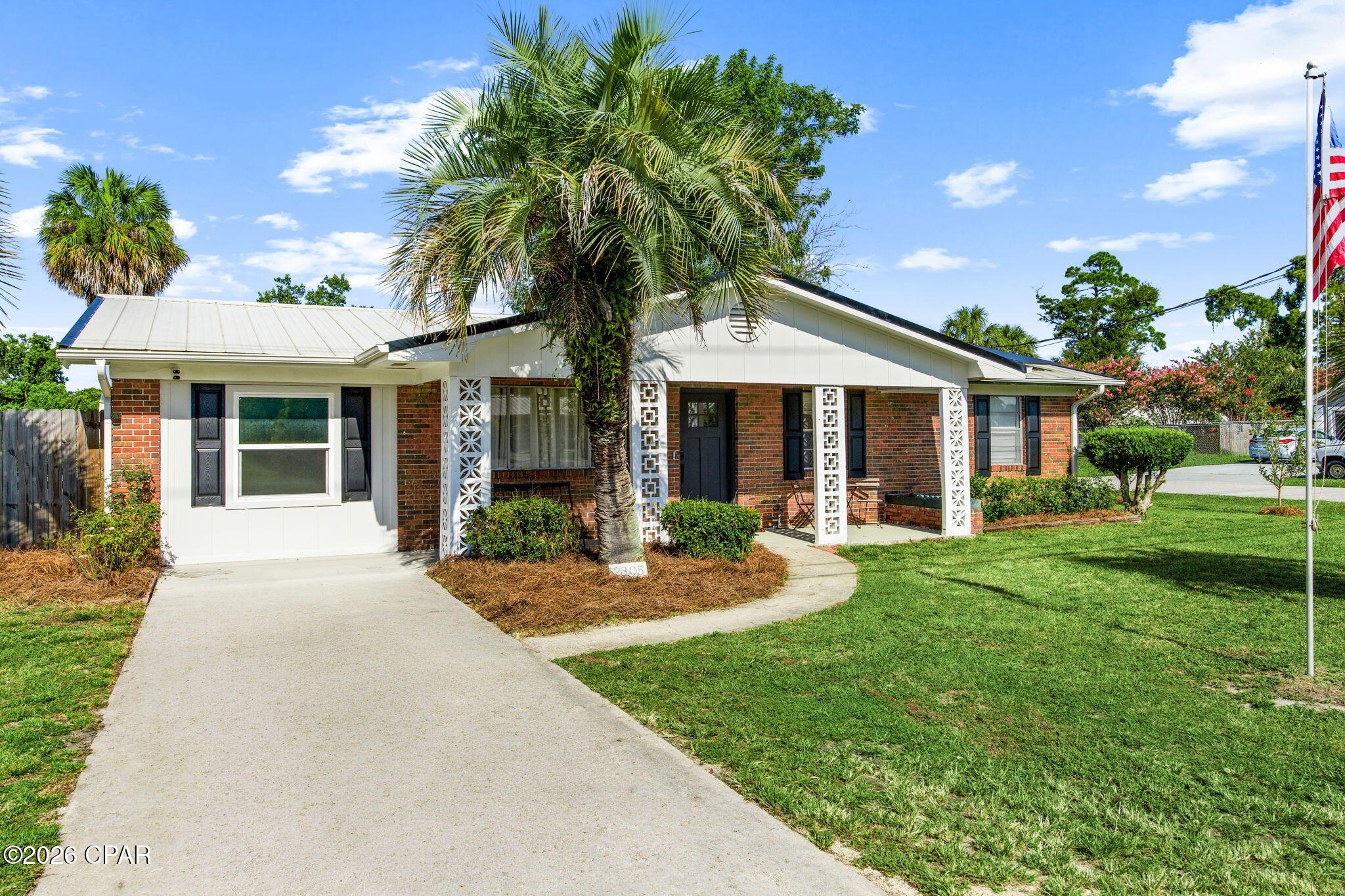 No matter what stage of life you're in, 2805 Airport Road offers the space, updates, and flexibility to fit all of your needs. This beautifully updated, one-story 3-bedroom, 2-bathroom ranch-style home features an open-concept floor plan and is nestled on an oversized corner lot fully enclosed by a six-foot privacy fence.  The outdoor space is just as impressive, with mature fruit trees, fully functioning solar panels, a 10' x 12' storage shed, and two separate patio areas--perfect for relaxing, entertaining, or enjoying the privacy of your own backyard.  Inside, an additional Craft Room/Man Cave/Media Room and plus a separate Living Area provide endless possibilities.  A dedicated Office provides the perfect space, situated between the Laundry Room and Bonus Space, for working from home. The conveniently located Laundry Room sits just off the Kitchen and provides easy access to the backyard. The updated Kitchen features new appliances, new cabinet fronts, and granite countertops, creating a fresh and functional space for everyday living and entertaining. Throughout, you'll find durable Luxury Vinyl Plank and carpet, freshly painted walls, and updated fixtures.  Both the Primary Bathroom and Guest Bathroom have been thoughtfully updated.  The HVAC and Water Heater were updated in 2020, providing added peace of mind.  With its combination of thoughtful updates, versatile living spaces, generous outdoor area, and move-in-ready condition, this property is an excellent opportunity for a primary residence, second home, or rental investment. Come see all that 2805 Airport Road has to offer!