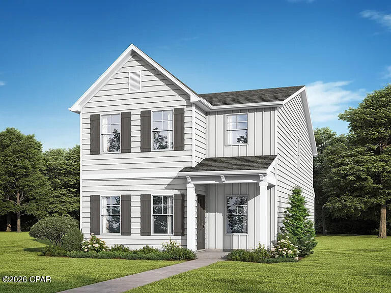 Welcome to your brand new home in the highly desirable Owl's Head community in Freeport! This 2-story, 4-bedroom, 2.5-bath home offers 2,117 sq ft of comfortable living space, thoughtfully designed with an open-concept layout and modern finishes throughout. Enjoy luxury  vinyl plank flooring in the main living areas, a spacious kitchen with quartz countertops, a large island with pendant lighting, and plenty of cabinet space--ideal for cooking and entertaining. The upstairs primary suite features a walk-in closet and a well-appointed en-suite bath with dual vanities and tile shower. You'll love this Craftsman style home and the community of Owl's Head with walking trails and a beautiful spring-fed lake.