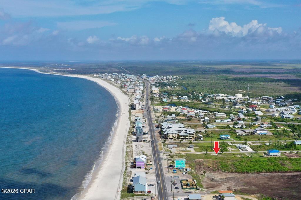 Gulf View lot located in the heart of Mexico Beach, FL. This lot has 120' of street frontage by 90' deep. Plenty of room for a large home and pool. Short distance to restaurants, shopping, hardware and banking. Miles of beach to explore and sunsets to enjoy.