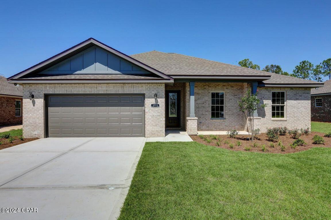 4/2 w/ easy access to greater Panama City, Panama City Bch and TAFB! All brick home offers Great Room with 10 ft ceilings, dining room, kitchen with island, granite counters, and stainless appliances, master suite with tray ceiling, double vanity, separate shower and tub, walk-in closet. Interior features trayed ceilings, large walk-in closet, tile flooring, recessed lighting, custom cabinetry, distinctive lighting fixtures and upgraded ceiling fans. Exterior includes brick siding, 2 car garage, covered porch, and sprinkler system. All property sizes and ages are approximate, please measure and/or verify if important.

School assignments are subject to change, please check with Bay County for most accurate information.

Deposit is the same as the rent. Lawn Care Included

SMALL DOGS. NO CATS