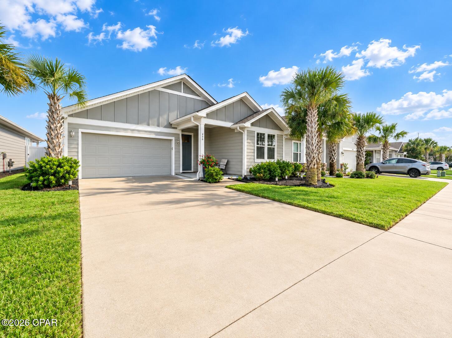 **OPEN HOUSE SATURDAY 9/26/2026 1-3PM***
With Tranquil pond views, a screened swim spa retreat, and an impressive collection of upgrades, this Breakfast Point home brings together comfort, privacy, and effortless everyday living. Its the lifestyle, the sidewalks, and the location makes breakfast point so desirable and this 3 bedroom 2 bathroom home, ideally located just two blocks from Breakfast Point Elementary School and with neighborhood connectivity to Arnold High School makes this home even more special. With playgrounds within walking distance and convenient access to shopping, dining, beaches, parks, and everyday necessities, this home offers an exceptional combination of comfort, convenience, and lifestyle.

One of the standout features is the fully paid-for solar system, helping save hundreds of dollars each month on electricity and providing long-term energy savings. Outside, you'll find an incredible private retreat designed for both relaxation and entertaining. The spacious covered porch overlooks the community pond, with no homes directly across the water, creating beautiful views and a greater sense of privacy. The screened enclosure surrounding the Bullfrog S150 swim spa allows you to enjoy the space year-round--whether you're exercising, relaxing with the therapeutic jets, or unwinding in the evening.

Inside, the home offers a spacious split-bedroom floor plan with thoughtful upgrades throughout. The great room features elegant tray ceilings and flows seamlessly into the oversized kitchen, which provides an abundance of counter space, ample cabinetry, a walk-in pantry, stainless steel appliances, and a gas cooktop--making it an ideal space for everyday living and entertaining. Updated flooring runs throughout the main living areas, while hurricane-impact windows provide added protection and peace of mind.

The spacious primary suite offers a relaxing retreat with a large walk-in closet, double vanity, and an impressive oversized walk-in shower. Additional bedrooms are generously sized and thoughtfully positioned for privacy.

Storage is another major advantage, thanks to an oversized attic space that is exceptionally difficult to find in Breakfast Point, providing valuable room for seasonal items, storage, or future needs. The porches feature durable epoxy coatings for added protection, easy maintenance, and effortless cleanup.

With its paid-off solar system, impact windows, private pond views, exceptional storage, upgraded kitchen, resort-style swim spa, and prime location within Breakfast Point, this home offers features and value that are truly hard to find.