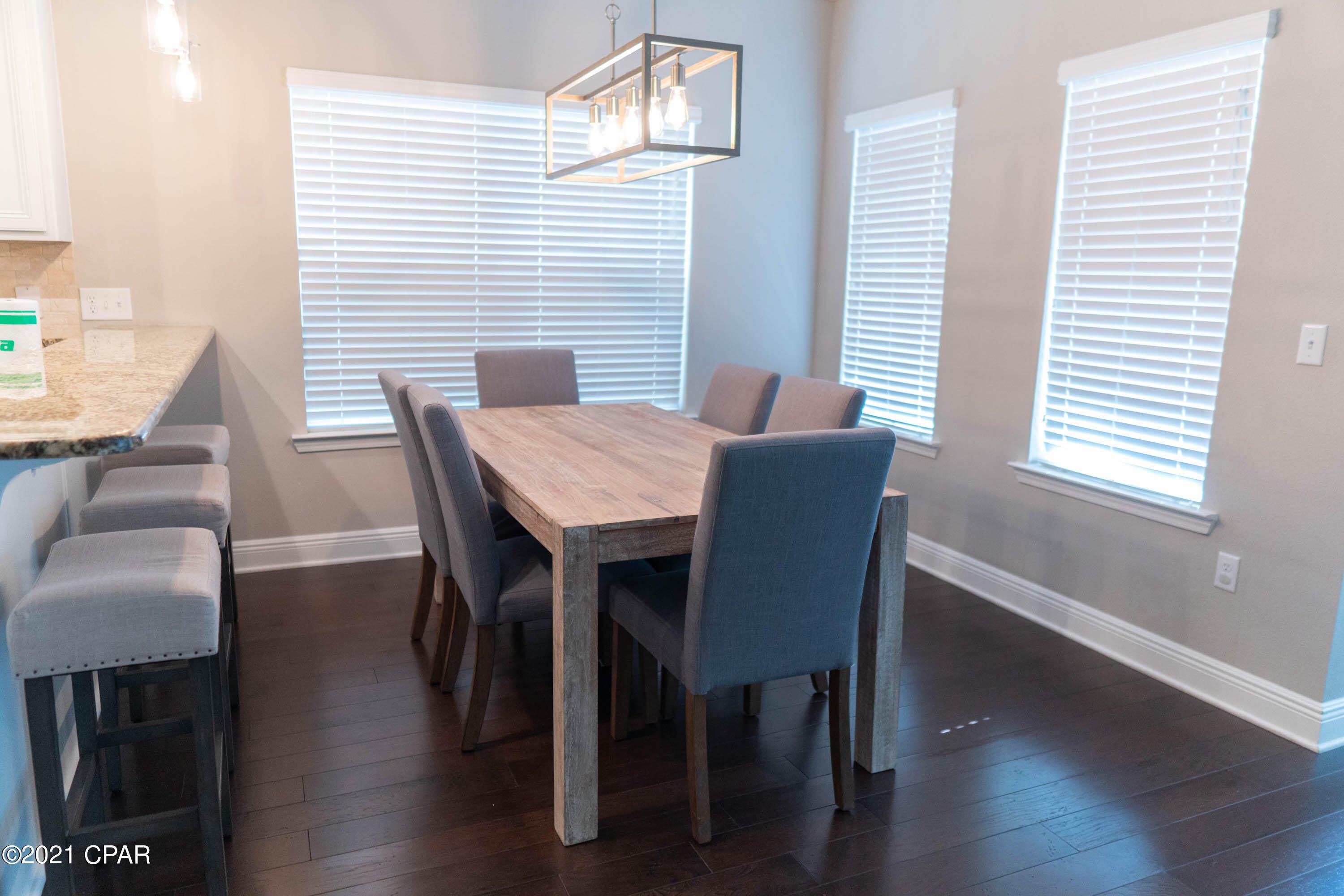 CURRENTLY UNDER CONTRACT, SELLER ACCEPTING BACKUP OFFERS



Enjoy this modern 3-bedroom home in Inlet Beach. Right around the corner from the home is Rosemary Beach, the upscale 30A destination that features luxury dining shopping and the best beaches in the Panhandle!



This home features upgraded stainless appliances, a large living area, a backyard with covered patio. The master bedroom has a king bed with his and hers dual walk-in closets and a private patio. The master bathroom has an oversize bathtub, dual vanities, and a separate shower stall. The second bedroom has a king bed and a writing desk, and the third bedroom has a queen bed. There is also a single-car garage, a full-size washer and dryer, and ample storage space. The neighborhood also has a pool and clubhouse.