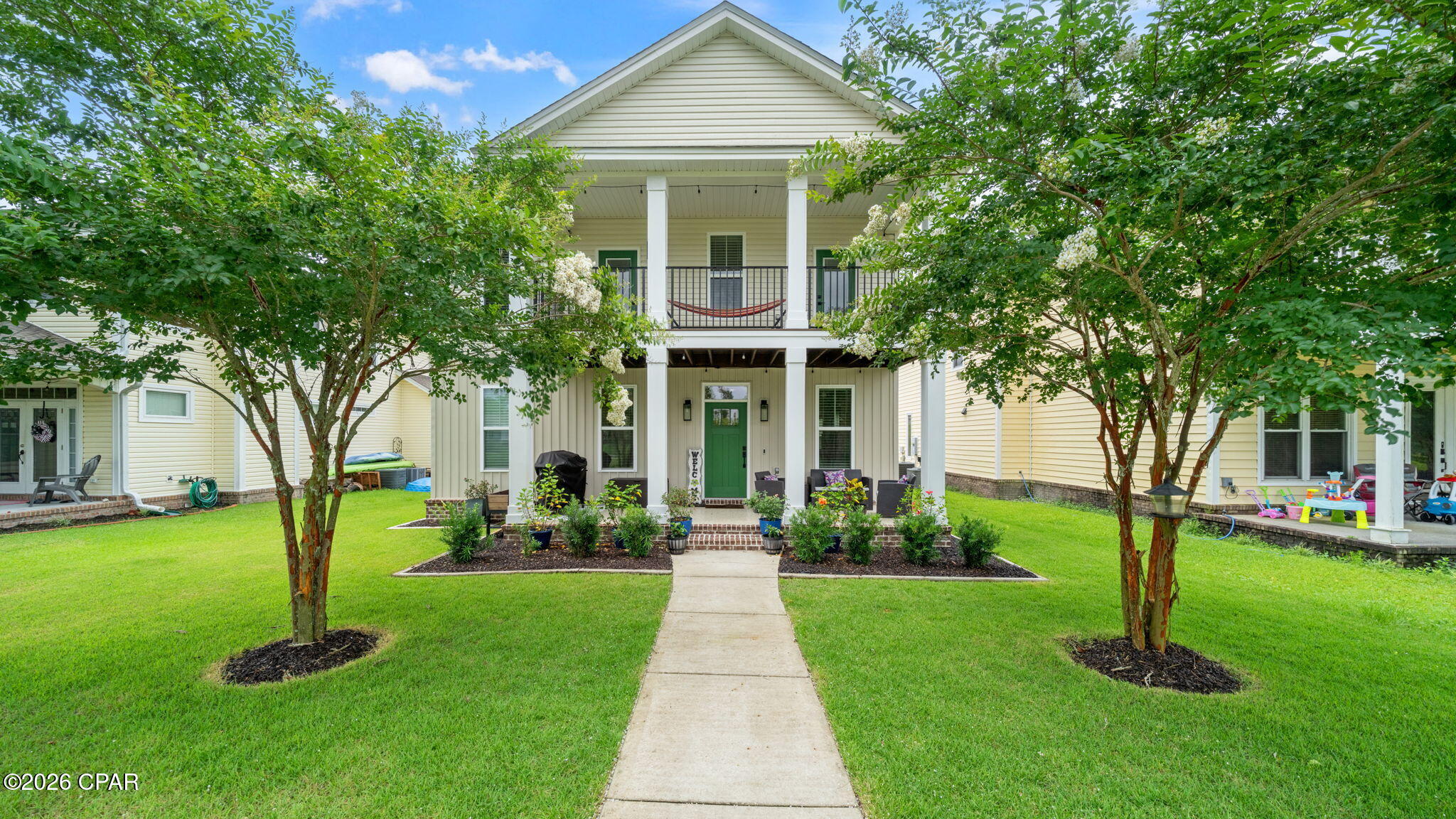 2.875% Assumable VA Loan! 

This home features an assumable VA loan with an approximate balance of $275,000 at an attractive 2.875% interest rate (subject to lender approval and VA assumption requirements).

Custom home built by Ben Wortman

Welcome to 3915 Indian Springs Road in the highly desirable Riverside community of Panama City! Built in 2021, this spacious 4-bedroom + bonus room with a closet, 2.5-bath, home offers over 2,600 square feet of thoughtfully designed living space with modern finishes, open-concept living, and plenty of room for entertaining.

Step inside to discover a bright and inviting floor plan featuring a large living area, high ceilings, abundant natural light, and a beautifully designed kitchen complete with granite countertops, stainless steel appliances, a large island, and ample cabinet space. The oversized primary suite provides a relaxing retreat with a spacious ensuite bath, double vanities, soaking tub, separate shower, and generous walk-in closet.

Upstairs offers additional living flexibility with spacious guest bedrooms and a versatile loft area perfect for a second living room, office, playroom, or media space. The backyard provides plenty of room for outdoor entertaining and pets.

Located in the sought-after Riverside subdivision, residents enjoy convenient access to schools, shopping, dining, Tyndall Air Force Base, and all that Panama City has to offer. 

This move-in ready home combines modern construction, energy efficiency, and functional living in one of the area's fastest-growing communities.

Why People Choose Riverside:

Schools: Sits directly across from North Bay Haven Charter Academy a K-12 school in Bay County.

Amenities: Features over 2 miles of paved walking trails, community pool, fitness center, waterfront community docks, a clubhouse, playground, and a basketball court.

Vibe: Known for its lush greenery, mature oak trees draped in Spanish moss, and a quiet, tight-knit neighborhood atmosphere. 
 
Schedule your showing today!
