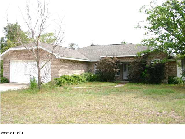 Spacious brick 3/2 home on Main Blvd in Sunny Hills. This popular Deltona home was modified to increase the size of the master bedroom and the great room. The well laid out kitchen features a wraparound breakfast bar so that you can maintain contact with your guests that are relaxing in the great room. Formal dining room for those occasions when you need it. The master bedroom has been expanded and will be sure to please. No expense was spared for the privacy fencing extends from sides of the home and encloses the back yard. Sunny Hills features an 18 hole golf course that is very affordable. There are also many lakes and ponds for fishing, boating, swimming, or just relaxing by. Located 25 miles north of Panama City, Florida and the new Northwest Florida Beaches International Airport.