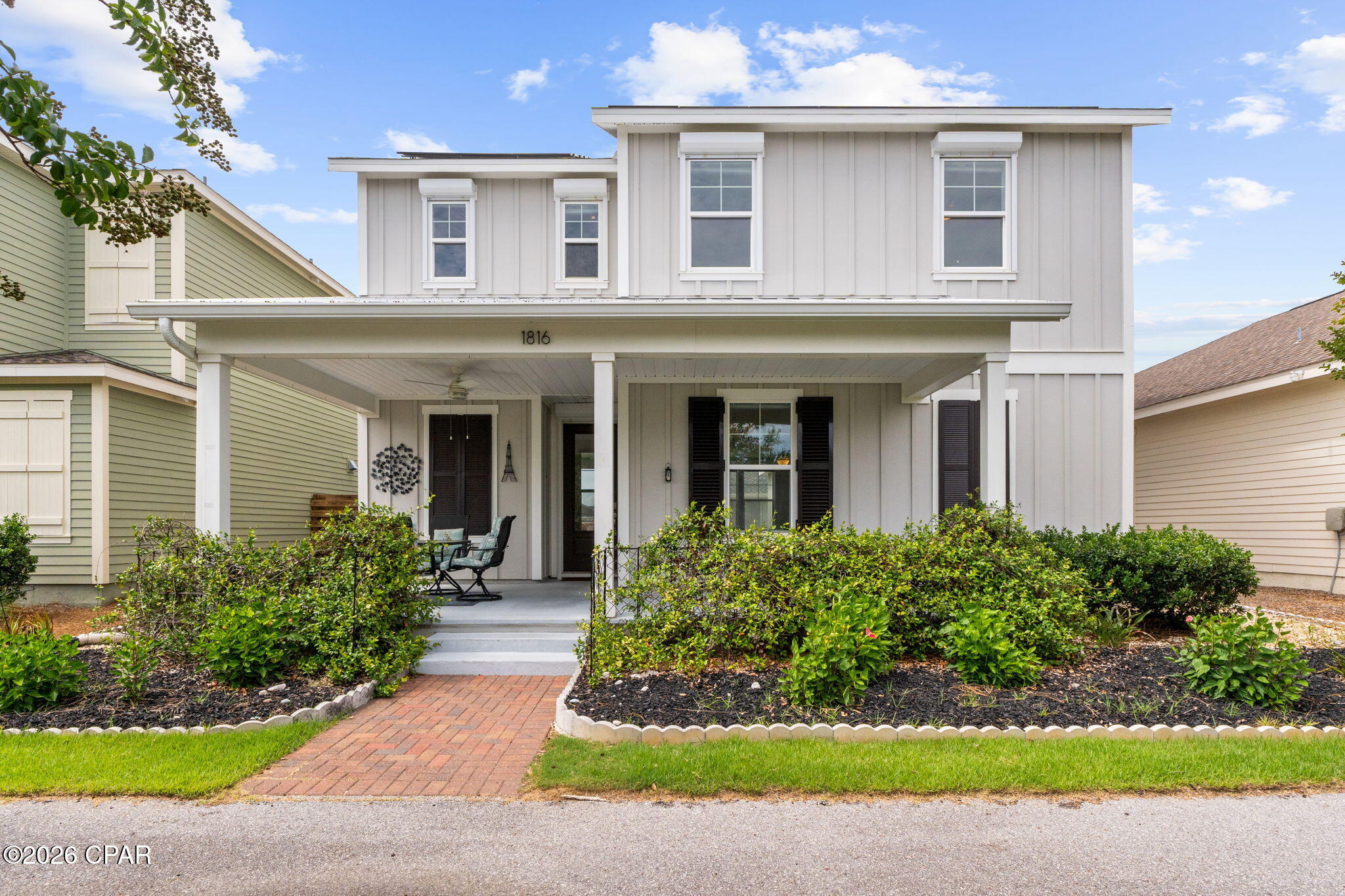 Welcome to 1816 Discovery Loop, a beautiful home located in the highly sought-after SweetBay community, one of Panama City's premier neighborhoods. Featuring a bright open-concept layout, modern finishes, and a thoughtfully designed floor plan, this home offers the perfect balance of comfort and functionality for everyday living and entertaining.

Recent upgrades include a new roof (2025), fully owned solar panels, a tankless water heater, whole-home water softener, reverse osmosis drinking water system, UV air purification systems, hurricane shutters, and a smart irrigation system. Residents of SweetBay enjoy access to resort-style pools, parks, walking and biking trails, waterfront amenities, and playgrounds, all conveniently located near shopping, dining, schools, and downtown Panama City. This home offers an exceptional opportunity to enjoy one of the area's most desirable communities.