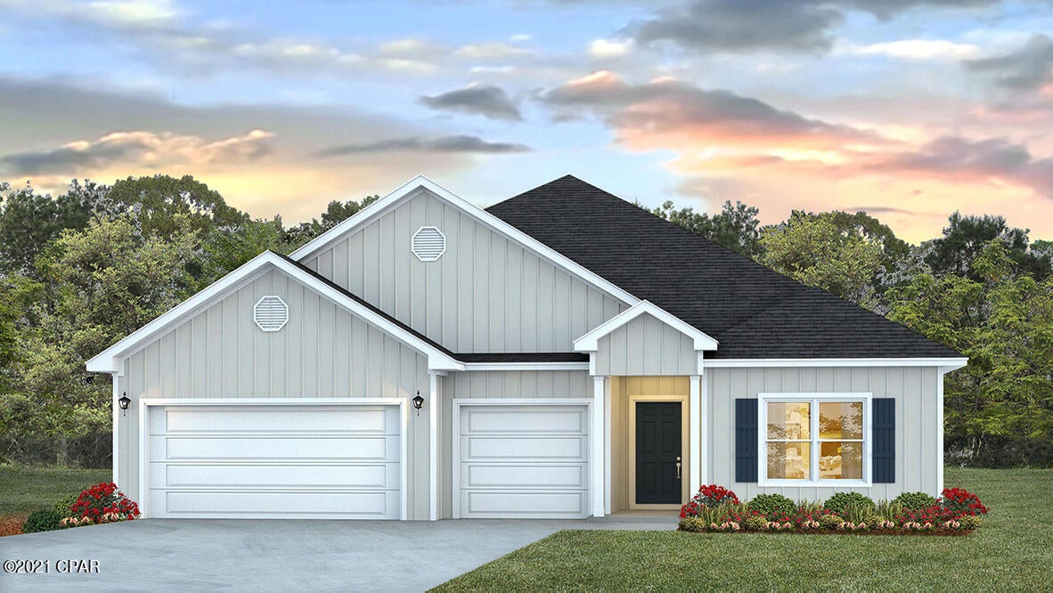 Welcome to Bridge Harbor! Perfect for families of all sizes is this beautiful 4 bed, 3.5 bath, 3 car garage floorplan. The Camden is unique in that it has a second car garage perfect for a small car or golf cart. As you enter this home through the front entry way, you will find luxury vinyl plank flooring throughout the

home and frieze carpet in the bedrooms and hallways. The ceilings are 9' with trey ceilings in the study, dining room, living room and master bedrooms. The walls

are orange peel texture and finished with quality paint. The elegant interior doors have brushed nickel hardware for an added touch. In the kitchen, you will find a nice size center island with granite countertops and beautiful painted cabinetry. Located just minutes to shopping, dining and Tyndall AFB. This home comes standard with a Smart Home Technology package which includes a KwikSet keyless entry, Skybell doorbell, automated front porch lighting, an Echo Dot device, and Quolsys touch panel which can be integrated to control your lighting, thermostat, front door and so much more. 

This home is being constructed with the Zip Sheathing system, providing greater protection than a traditional housewrap from damages due to wind, rain, and extreme weather. A builder 10-year structural warranty is also included.

Pictures may be of similar, but not necessarily of subject property, including exterior and interior colors.