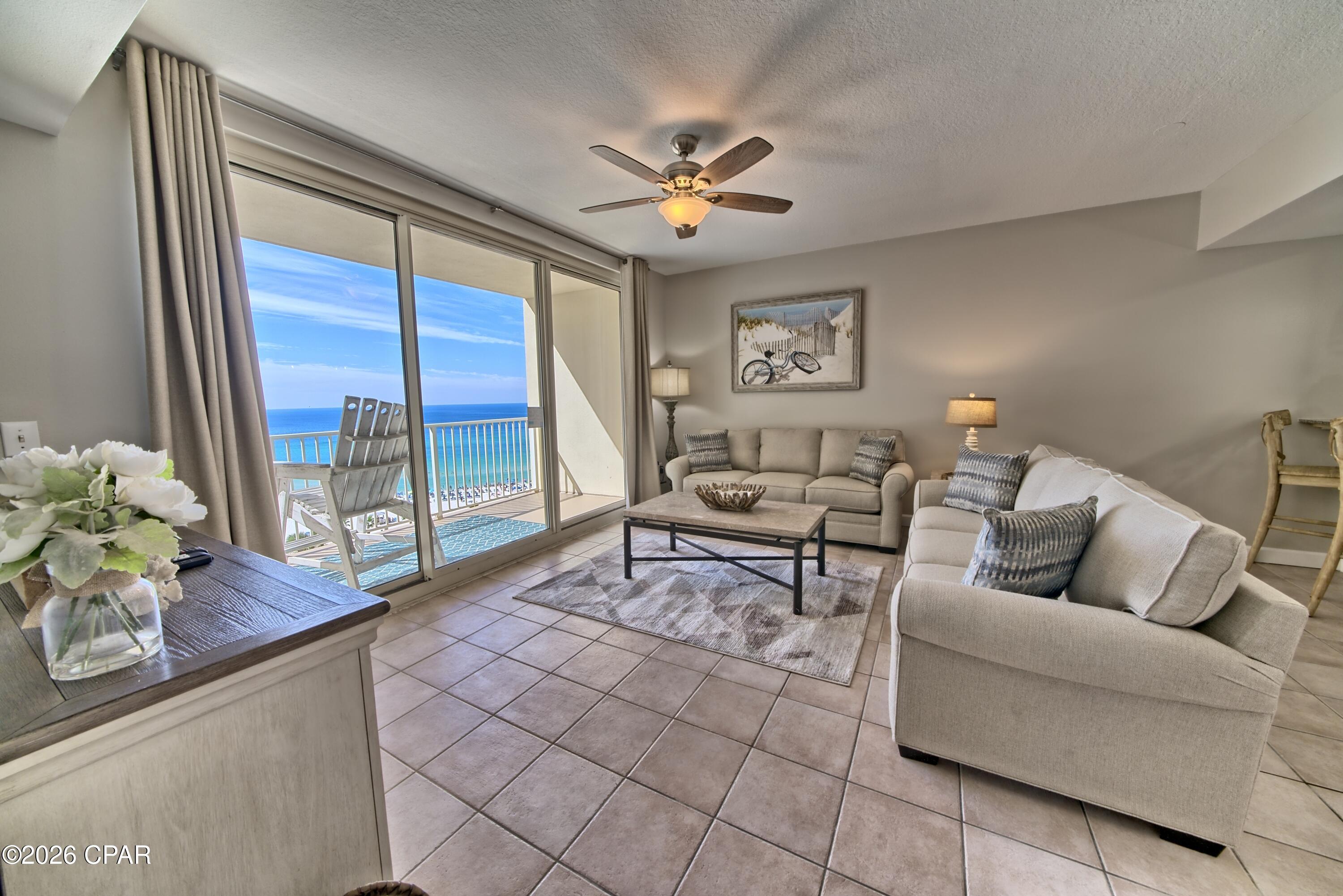 Most popular floorplan at Shores and these floorplans make very good revenue. Already established rental with a  popular management company.  Last year Net Rental was $44,846 with this year predicted to outperform.  This gorgeous condo is completely updated with newer furniture, paint, appliances and also has a deeded same floor parking spot right around the corner from it.  915 is an excellent view of the Gulf and huge lagoon pool. 

Shores of Panama is a premier luxurious resort and one of the best ROI's on the beach! This is the most popular floor plan at Shores of Panama, with a double balcony and master bedroom facing the gulf! Lower floor and one of the best views in this building. This unit has all tile flooring, and completely turn-key.  

Shores of Panama is a 23 story Tuscany style condominium complex in the heart of PCB, and right next door to world famous Pineapple Willys restaurant. Shores of Panama has unbeatable amenities, including a massive gulf side pool and hot -tub, 2 tiki bars, indoor pool, garage parking, and a fitness center.  The food at Shores is from 30A Chef, and if you haven't had it yet, you're missing something! You really don't need to leave the resort!  Adding this to your portfolio will ensure years of ROI success.