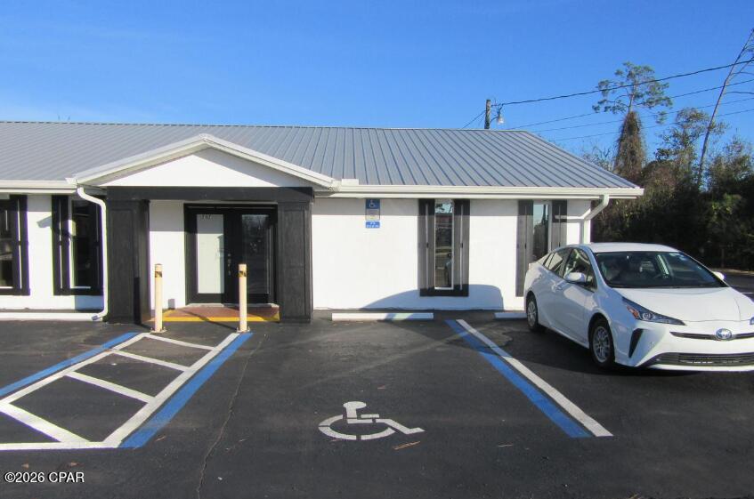 Well appointed office/retail space with frontage on Tyndall Parkway in Callaway, FL. This unit features commercial space, making it perfect for those looking to combine business and comfort in one convenient location. This highly visible Tyndall Parkway unit is ideal for those seeking a bustling and active environment. This commercial space has been freshly painted inside and out, giving it a clean and modern look. With its prime location and updated features, this commercial unit is sure to meet all your needs. Contact us today to schedule a tour and make this space your new business.