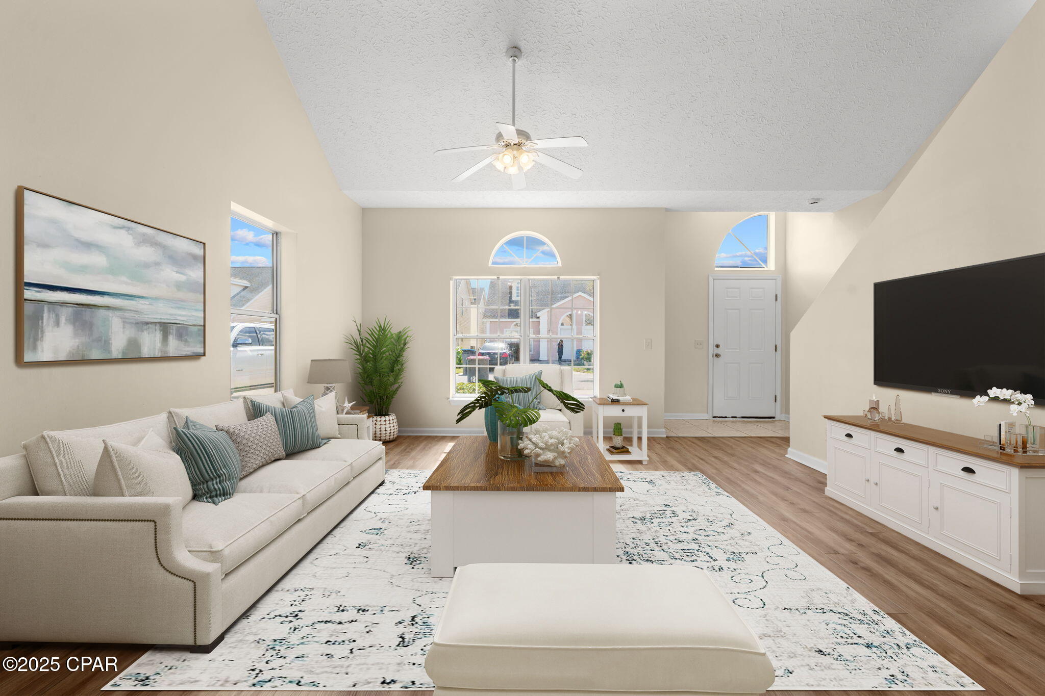 **BEST PRICED PALM COVE TOWNHOME** 

This roomy 3-bedroom, 3-bath townhome is your chance to own a slice of Panama City Beach without breaking the bank. Whether you're looking for your own coastal oasis or a short-term rental moneymaker, this spot checks all the boxes.

Step inside and you're greeted by vaulted ceilings, tons of natural light, and an open layout that just feels good. New Carpet, flooring, and fixtures throughout the home. The main level features new floors, a spacious living area, and a bright kitchen with plenty of cabinet space, a breakfast bar, and stainless steel appliances. Head upstairs to a private loft-style bedroom with its own full bath, perfect for guests or Airbnb setups.

Out back, you've got a private covered patio, ideal for post-beach chill sessions, grilling, or kicking back with a cold drink. The exterior is low-maintenance, the HOA is minimal, and the location? You're minutes to the beach, Pier Park, Shipwreck Island, St. Andrews State Park, shopping, dining, and all the tourist favorites that make PCB a vacation hotspot.

Solid bones, fresh updates, and the flexibility to live in it, rent it out, or do both. Don't let this opportunity slip by—affordable beach-town real estate like this doesn't come along every day.