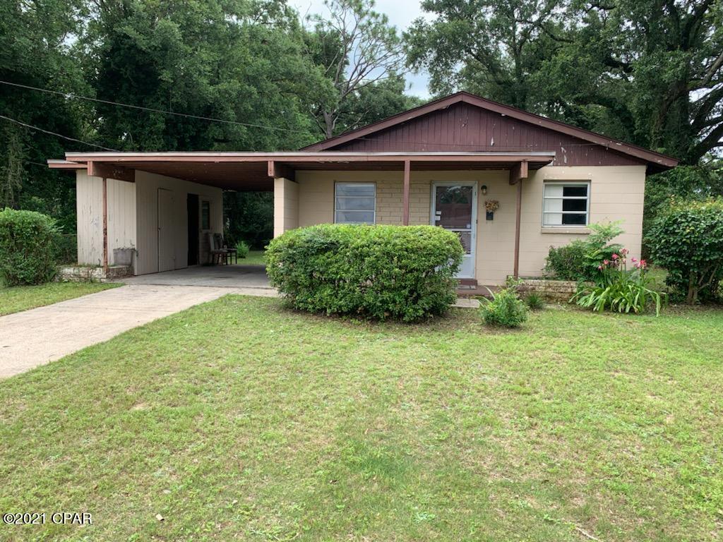 CURRENTLY UNDER CONTRACT, SELLER ACCEPTING BACKUP OFFERS - Bank Foreclosure - 2 bedroom 1 bath, beautiful lot with a nice carport, block construction with a good layout. Great fenced yard. Home does need interior work but with some TLC this home will be great for a rental or someone needing a small home with a low price. Easy to show. Has central heat and air installed.