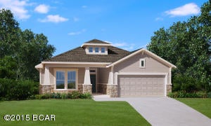 New Construction by David Weekley Homes.   The Sand Dune features open floorplan with 3 bedrooms, 2 bathrooms, and study. Tile Floors throughout the main living area,  Corner kitchen layout with plenty of storage space.  The two bedrooms share a bathroom at the front of the home and Owner's retreat is located at the rear of the home and has a tray ceiling and walk-in shower in the spacious Owner's bath.   Breakfast Point has a K-8 school just outside the entrance and is centrally located in Panama City Beach.