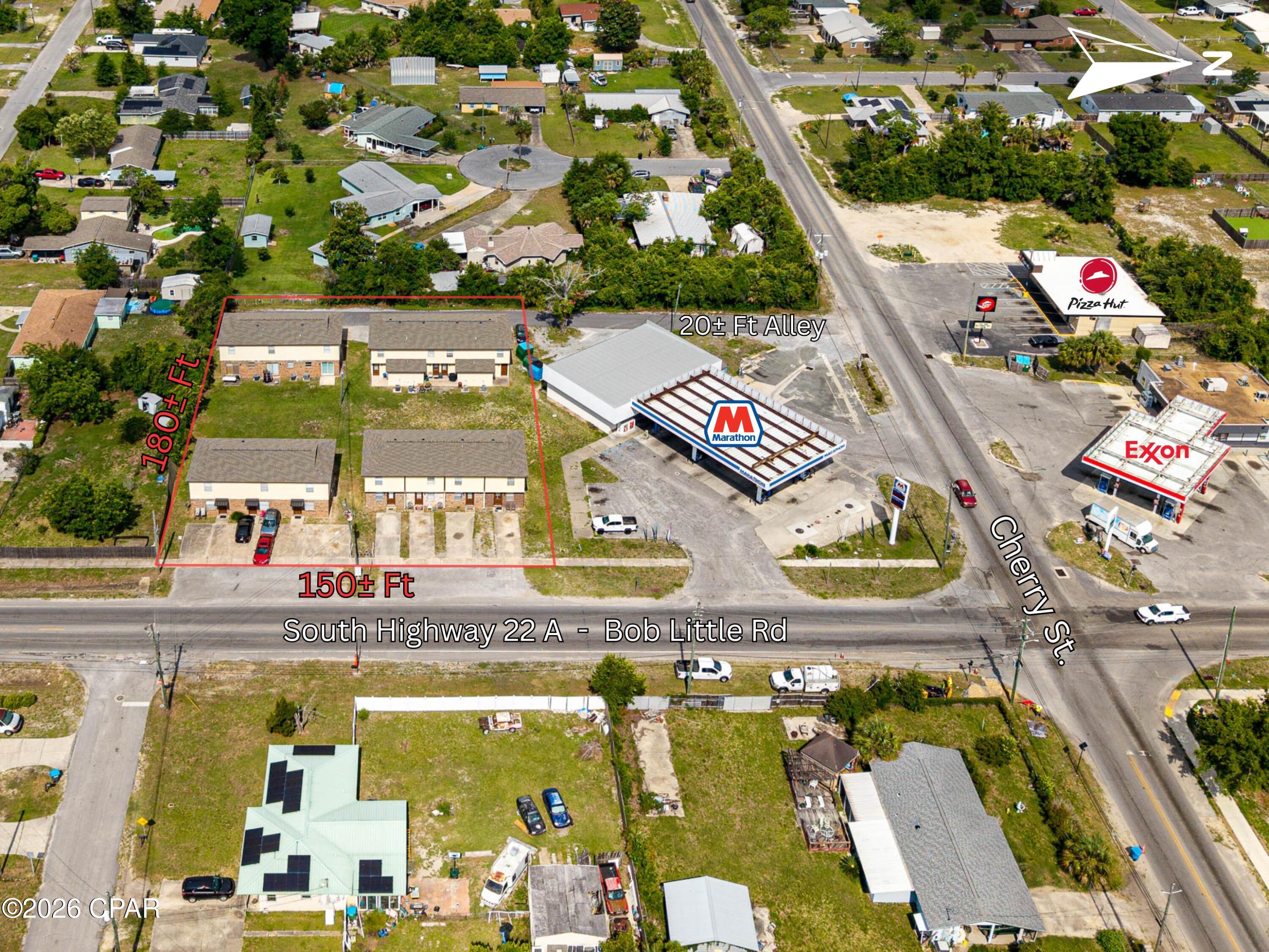 SUPER INCOME PRODUCING OPPORTUNITY - 14 Unit Apartment Complex (4 Buildings).  GREAT VALUE ADD OPPORTUNITY.  Centrally located between Tyndall Air Force Base and Panama City, and near Panama City Beach.  Apartments breakdown includes 8 units at 800± Sq. Ft. with outside 64± Sq. Ft. laundry room and 6 units at 1,100± Sq. Ft. with indoor laundry.  Recent improvements include new roofs in April 2026 on all buildings and freshly painted eves, soffits and entryways.  The owners have taken special care with maintenance and repairs over many years of their ownership.  All inspections and repairs reports, along with financial reports are available for review, with execution of a Non-Disclosure Agreement (NDA) by all prospective purchasers and their agents prior to releasing the reports and financial documents packages.  All apartments are currently 100% occupied.