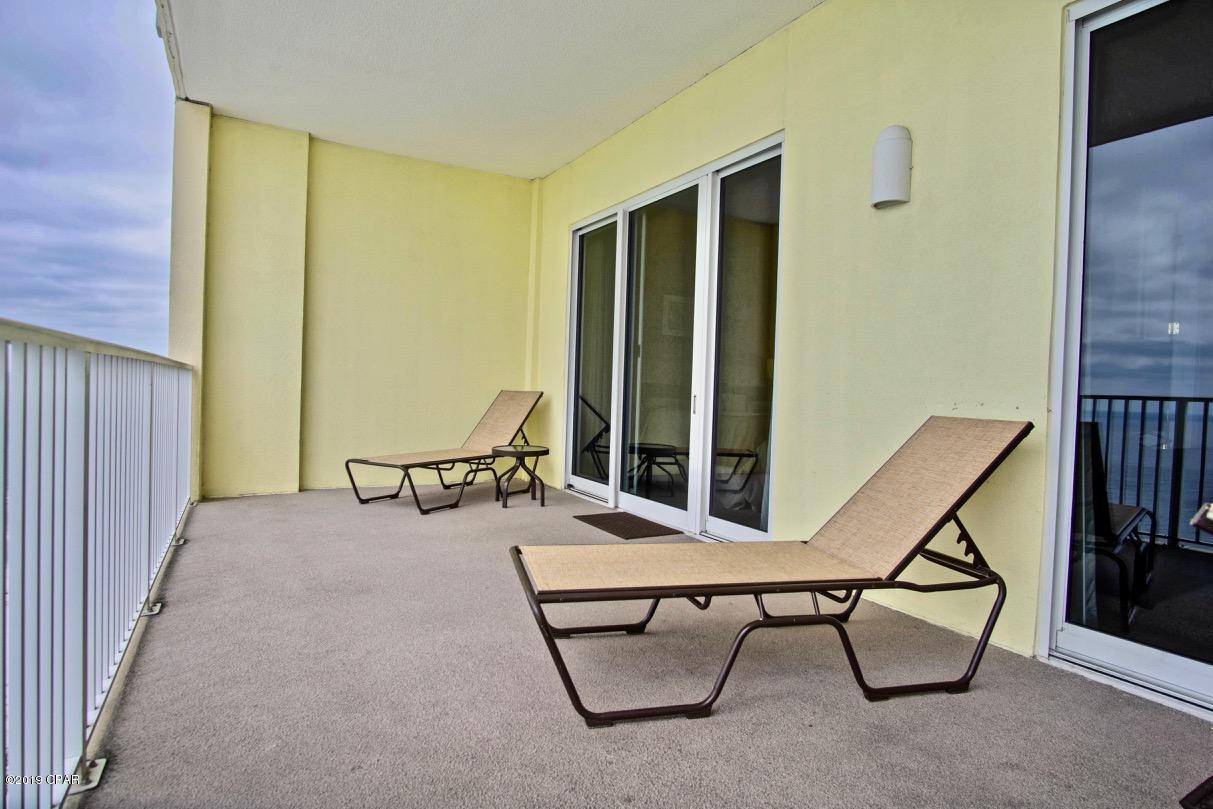 See you at the top of this perfectly positioned Penthouse Condo in Ocean Reef! 

This unit comes with assigned parking close to the elevator; unit is fully furnished with a large balcony off the living area connecting to the master bedroom.  Great investment property with strong rental history in the building.

Pier Park is only 1.4 miles away along with plenty of entertainment all around you!  Just a few of the amenities are fitness center, steam room, sauna, beachside pool, indoor heated pool and more. central heat and air unit replaced in Oct of 2017.  Come see what it's all about!

Room sizes to be verified.