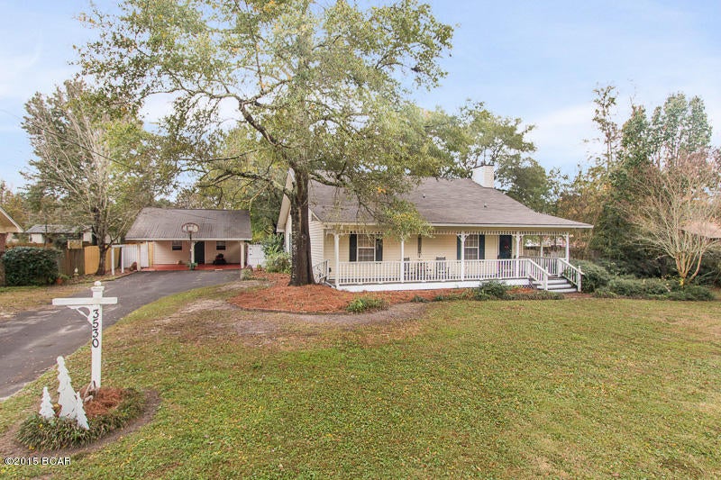 Brand new on the market and a very rare find for Panama City! This awesome home, that just had a new roof put on, sits on a beautiful ½ acre lot. Even better is its central location to everything. Less than 1 mile to the new Bay Haven School, less than 10 miles to Tyndall Air Force Base, and 10 miles to Panama City Beach. This one owner home has been well cared for and it shows! The second you pull up you’ll fall head over heels for this charming home. The 40ft. front porch is something you don’t find very often and you’ll enjoy it for those morning cups of coffee. Inside is move-in ready! We have a complete list of upgrades and additional information we’d be happy to provide. Contact us today!