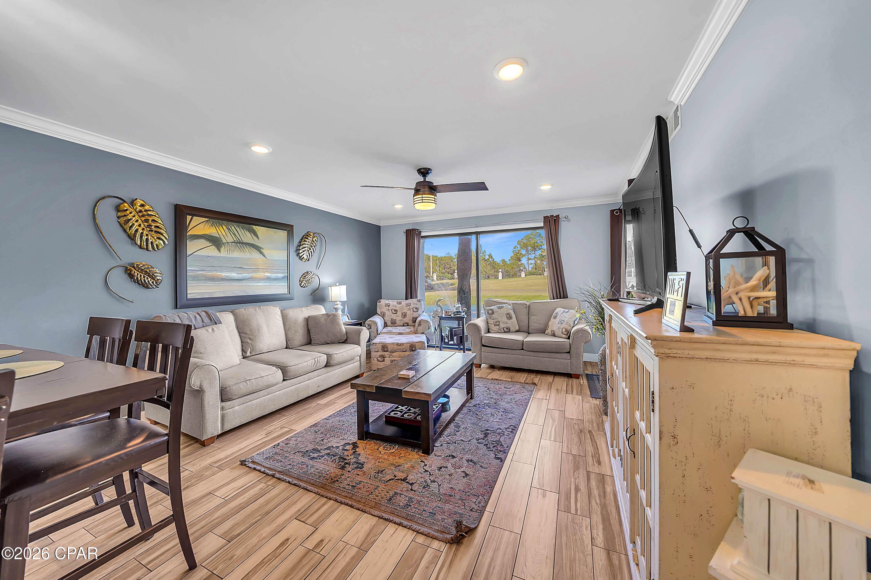 Beautifully updated, turnkey-ready 2-bedroom, 2-bathroom golf villa nestled in the desirable Villa Village of the iconic Edgewater Beach Resort in Panama City Beach.
This inviting retreat overlooks the 4th hole of the resort's golf course and comes fully furnished with lovely furnishings, making it an easy move-in option as a primary home, second home, or vacation rental.
Inside, you'll find a fresh update featuring stainless steel appliances and attractive ceramic tile flooring throughout. The bright, comfortable layout offers low-maintenance coastal living just steps from the beach, pools, and resort amenities.
Enjoy golf course views, resort convenience, and the relaxed Panama City Beach lifestyle in a villa that's truly ready for its next owner.