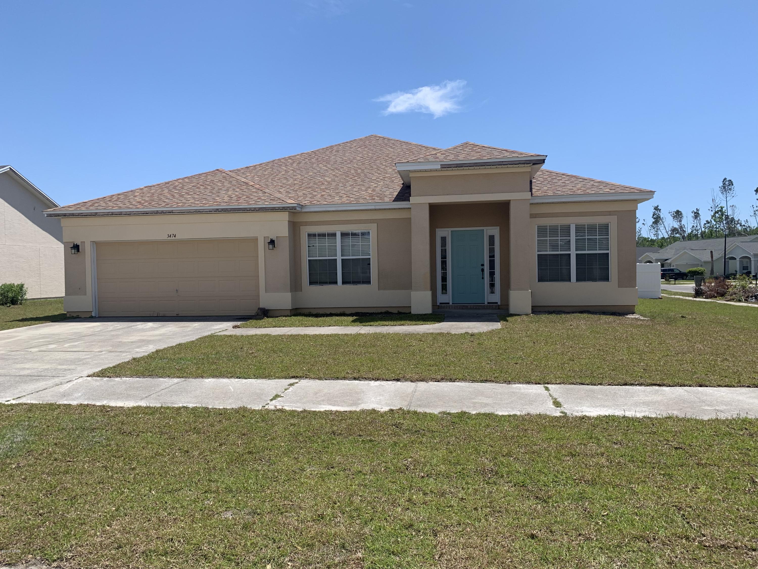 Beautiful home in The Hammocks Subdivision with 4 BD and 2 1/2 BA, formal dining room that could be used as an office, formal living room, Great room with vaulted ceilings' and French doors opening to large patio area with huge back yard with privacy fence. Split bedroom floor plan. This large home sits on corner lot .Home has hardwood and tile in living areas and carpet in bedrooms. Large kitchen with granite counter tops and breakfast area, and a home office nook in the living room. Large master bedroom features his and her closets. Two car garage. Community Pool. Small Pets Only