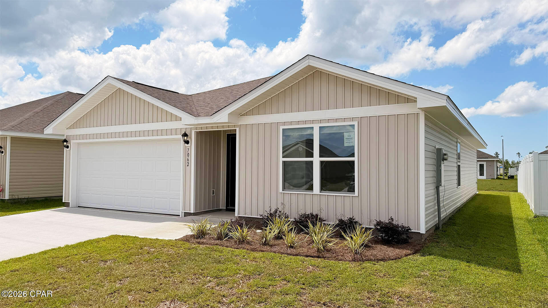 HOME OF THE WEEK ~ Welcome to the Freeport, a new home floor plan at Liberty in Panama City, Florida. The Freeport is a one-story home with a double garage designed with space for the family in mind and affordability. On the outside of your home, you will see durable vinyl siding, a spacious two-car garage with an opener and a fully sodded yard to the property lines. This home comes equipped with dimensional shingles with a limited lifetime warranty, electronic deadbolts on all exterior doors, weatherproof outlets, and hose bibs. 

As you enter this 4-bedroom, 2 bath home, you will find 1,458 square feet of spacious, comfortable living. Inside you will see 8' ceilings throughout, engineered vinyl plank flooring throughout the home and carpet in the bedrooms. Granite countertops, white cabinetry and a spacious open living room and kitchen make this home perfect for having guests over. The kitchen has a center island that is perfect for serving kids or guests, a nice size pantry and the stainless-steel appliances include smooth top range, microwave, and dishwasher. Located right next to the dining area, this makes serving meals with ease.

The primary bedroom has a spacious bathroom and features a double vanity with granite countertops. A walk-in closet with ventilated shelving is also located in the bathroom, giving you more room in the primary bedroom. The guest bathroom features a single vanity with granite countertops and a shower.

Sidewalks line the neighborhood streets for you to enjoy the beautiful Florida weather. Our Liberty community features underground utilities making it less susceptible to damage from severe weather leading to fewer outages and more reliable service. Residents of Liberty can enjoy exclusive access to two amenity centers, complete with two pools, a children's splash pad, two playgrounds for endless fun, a well-equipped fitness center, two pickleball courts and a basketball court to name a few things. Embrace the lifestyle you deserve where every detail is curated for your ultimate enjoyment. Come and see why the Aldridge is the perfect new home for you. Contact us today to find your home at Liberty!

Come and see why the Freeport is the perfect new home for you. Contact us today to find your home at Liberty!