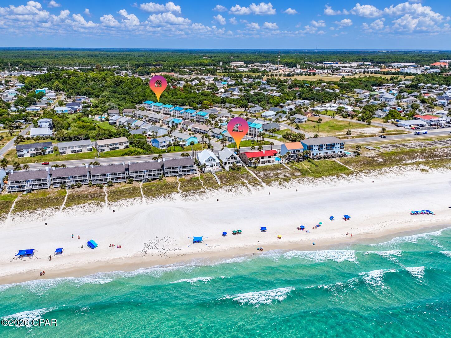 Beach living or fantastic investment opportunity at 17878 Front Beach Road, Unit F1, in beautiful Panama City Beach! This spacious 3-bedroom, 3-bath townhome offers approximately 1,944 square feet and a unique three-level layout designed for comfortable coastal living, easy access to the Gulf, and community pool.

Located in The Palms, this property is just across from the Gulf and offers easy access to the sugar-white beaches that make Panama City Beach one of Florida's most sought-after destinations. The versatile floor plan provides plenty of room for family and guests, making it an ideal beach getaway, second home, or investment property.

Enjoy the convenience of being close to Pier Park, restaurants, shopping, entertainment, and all the outdoor adventures the Emerald Coast has to offer. Whether you're looking for your own piece of paradise or an opportunity to own a property in one of PCB's most desirable areas, Unit F1 is ready to make beach life a little​​‌​​​​‌​‌​​​​‌​​‌​​​​‌‌ sweeter.