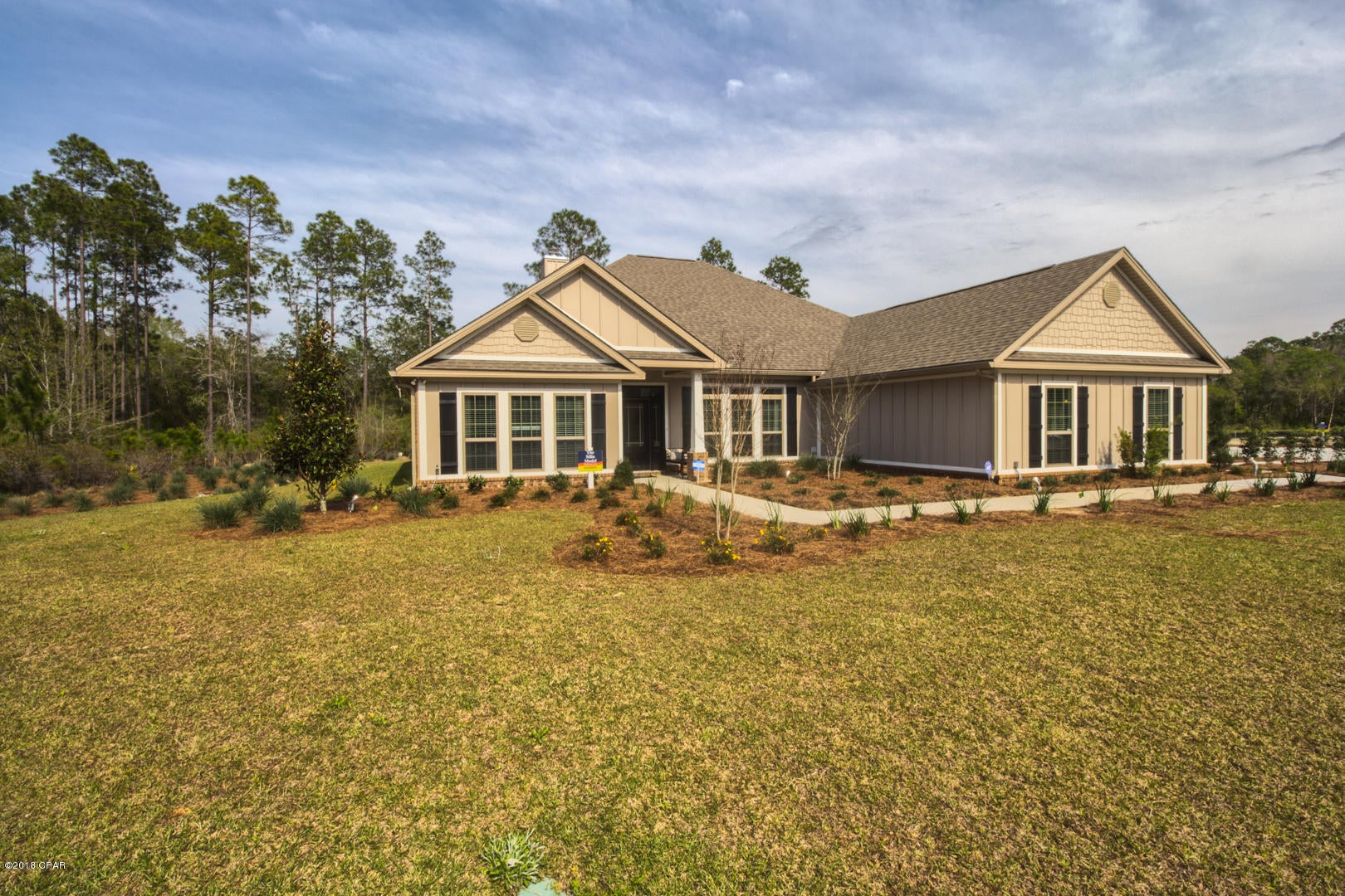 Welcome to Fanning Bayou where you will enjoy living in a quiet community yet close proximity to dining and shopping. This is a Mila floorplan and was a model home. This home should be move in ready by the end of January, furnishings will not convey. Frigidaire appliances are included. As you enter this home you will find elegant vinyl plank flooring throughout the common areas of the home. The formal living room/study and dining rooms have expansive windows overlooking beautifully landscaped front lawn. Through the foyer you will find the large family room and a spacious kitchen with Frigidaire stainless appliances, large center island and pantry. You can enjoy mornings in your breakfast area while looking out into your large backyard. This is a split bedroom floor plan with the master suite on one side of the home and the additional three bedrooms on the other. The master suite is situated off the great room and features vinyl plank flooring and tray ceilings. The master bath has a dual sink vanity with granite countertops. It also has a nice size linen closet, separate tiled shower, large soak tub and walk-in closet with ventilated shelving. Each of the additional bedrooms are carpeted and have their own walk-in closets, two of which have a shared bathroom with granite countertops and vinyl plank flooring. This is truly a beautiful home with high archways leading to each room. Enjoy afternoons in your large backyard with brick patio, perfect for firepits and barbecues. So many features abound in this beautiful home, come see it for yourself!