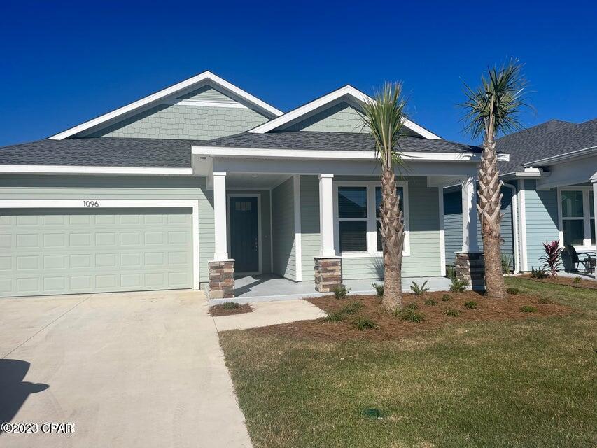 New construction!!! Waterfront!! This 3 bedroom 2 full bathroom 2 car garage home is waiting for its very first occupant. Welcome home to Breakfast Point East, surrounded by thousands of acres of pristine conservation land, and less than 5 miles to the World's Most Beautiful Beach. This home features one of the most peaceful locations in all of Breakfast Point. Enjoy the relaxing sounds of nature from your enclosed back patio while you watch the ducks swim in the pond in your backyard. Breakfast Point East is one of the newest and most desired neighborhoods in all of Panama City Beach, offering green spaces and parks throughout and easy access to Gayles Trails where you can stay active exploring miles of paved hiking and biking trails. LOCATION LOCATION LOCATION! This picture perfect community is within five miles of Frank Brown Park, PCB State of the art Sports Complex, all the shopping dining and entertainment of Pier Park, one mile to Dublin Winery, one mile to Publix grocery store, one mile to local school, and the list goes on! Schedule a tour of this brand new quality construction home today!