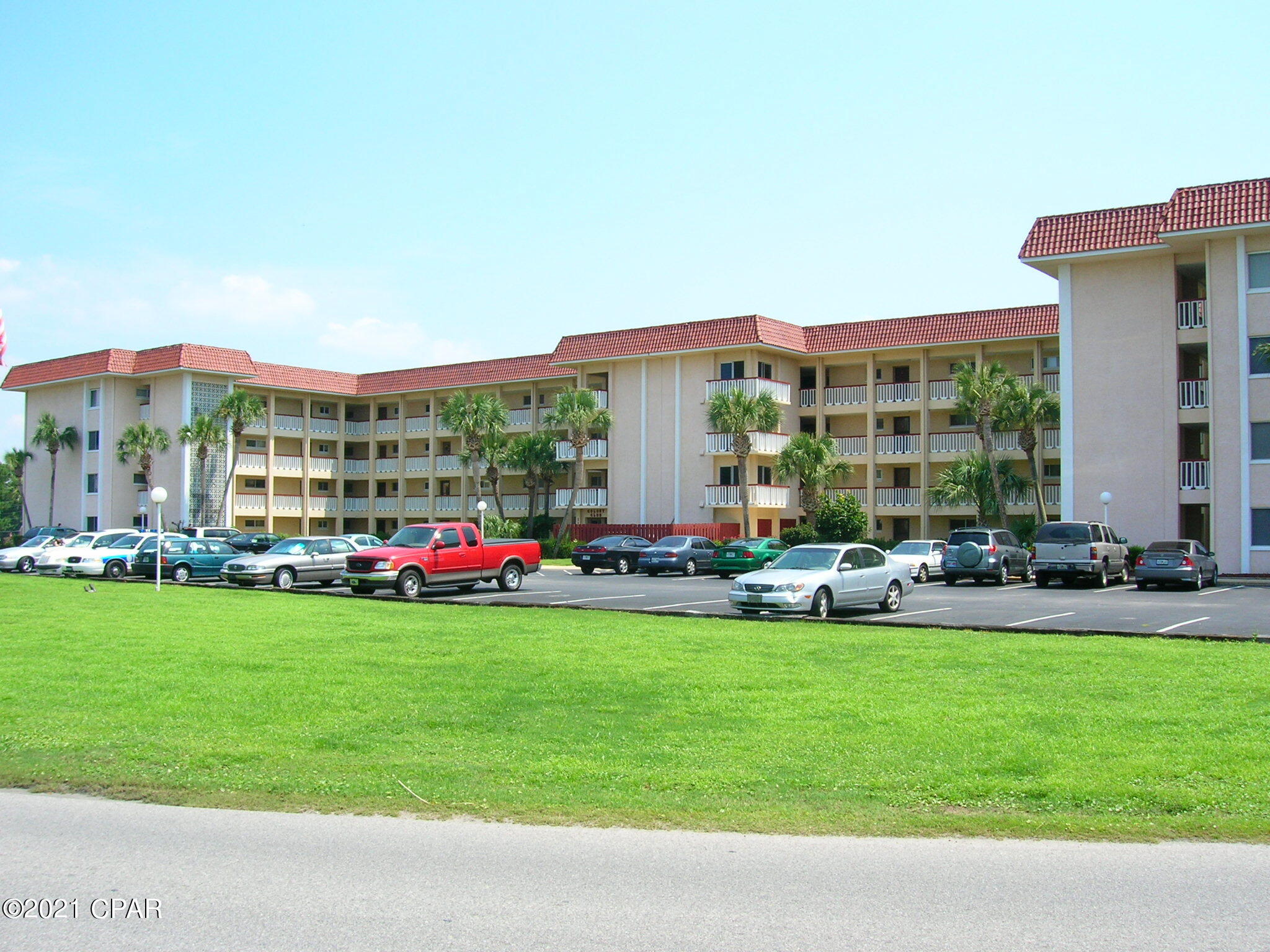 CURRENTLY UNDER CONTRACT, SELLER ACCEPTING BACKUP OFFERS.  Calling all golfers! This is a first-floor unit at Leisure Condos at Colony Club! This is a 1 bedroom ,1 bath UNIVERSAL condo (has a bonus room that could be used as a second bedroom). The condo features a screened porch that faces the community pool and overlooks the Holiday Golf Course. Great location too...just 2 miles from Pier Park and only a mile from the beach. AC was replaced 2 years ago, the hot water heater is new and the building has a brand new roof. Tenant has occupied unit for 5.5 years with rent at $895. Great investment potential! All info is approx. and must be verified by Buyers if important.