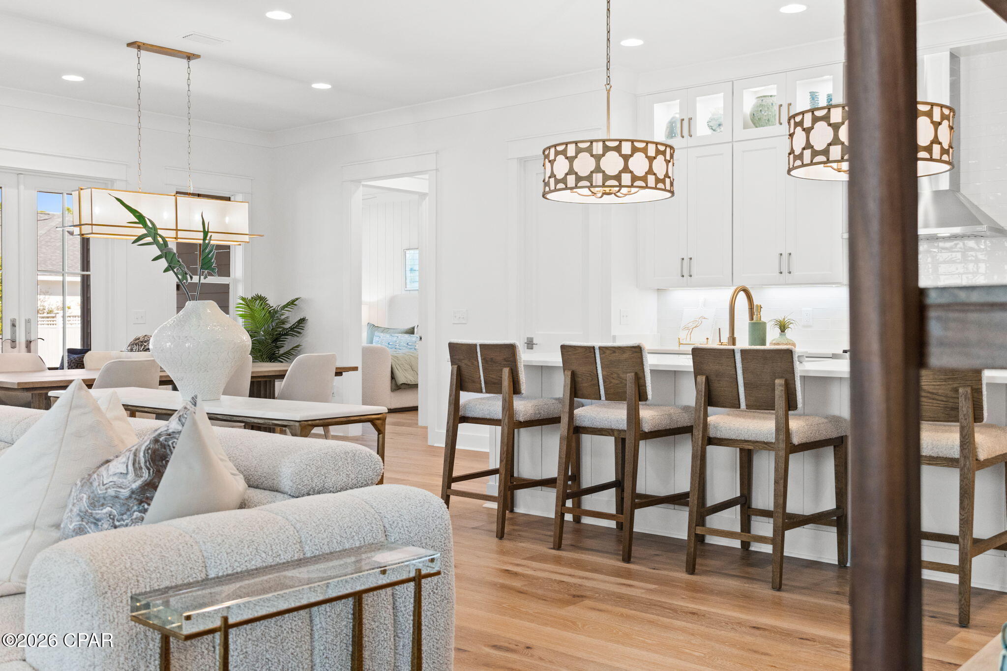 Discover turnkey, one-story living at 204 E. Firethorn Circle, Inlet Beach. This Huff-built Bamboo home (2024) offers 4 bedrooms and 3.5 baths across 2,321 sq ft on a .18-acre lot--perfect for retirees and families seeking low-maintenance luxury. The entertainer-friendly open layout includes a built-in kitchen bar, Wolfe appliance package, and hardwood-style floors throughout. Practical upgrades like an oversized garage with epoxied floors and lap-and-gap throughout add style.

Set within an active golf community, residents enjoy unlimited access to the golf course, a community pool, miles of walking trails, and year-round events such as kids' fishing derbies, food trucks, and live music. Recreation amenities include tennis, Pickleball, basketball, and volleyball courts, while a growing shopping district at the neighborhood entrance provides grocery, dining, and medical services close to home. With one-story convenience, modern finishes, and a family-focused community vibe, this Inlet Beach home delivers an aspirational lifestyle--ideal for those seeking both relaxation and active living. Short-term rentals are not allowed; this property is tailored for full-time residents and seasonal owners.