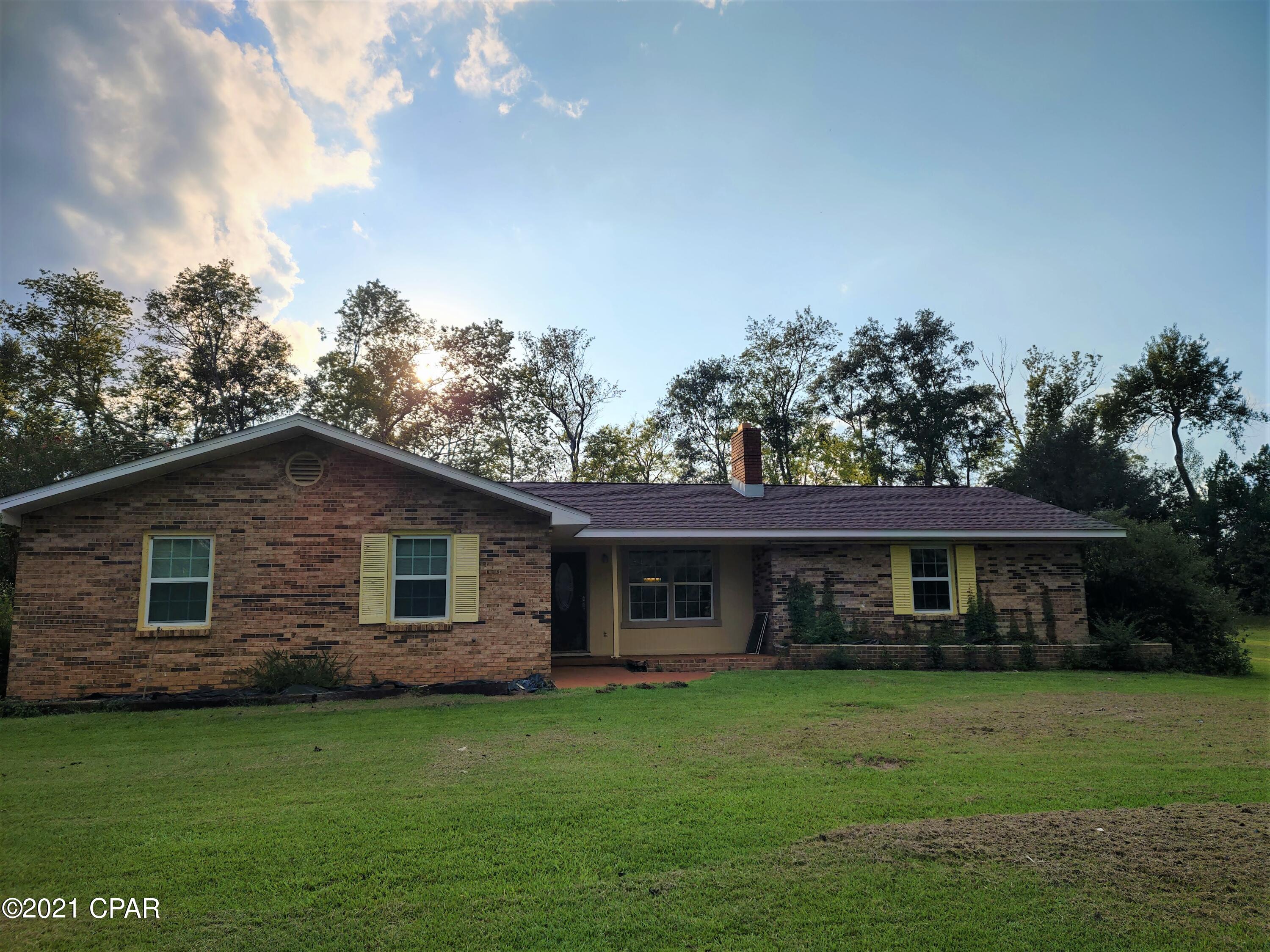 BEAUTIFUL ranch style home surrounded by fruit trees on 5 acres.  Approximately 244ft away from the house is a pole barn that needs some repairs. Behind the house in a secluded area there is a small playhouse that requires some attention. New roof, soffit, fascia, flooring and newly painted.  If buyer does not want to repair pool seller will fill in. Bring your best offer!!!  CURRENTLY UNDER CONTRACT, SELLER ACCEPTING BACKUP OFFERS
