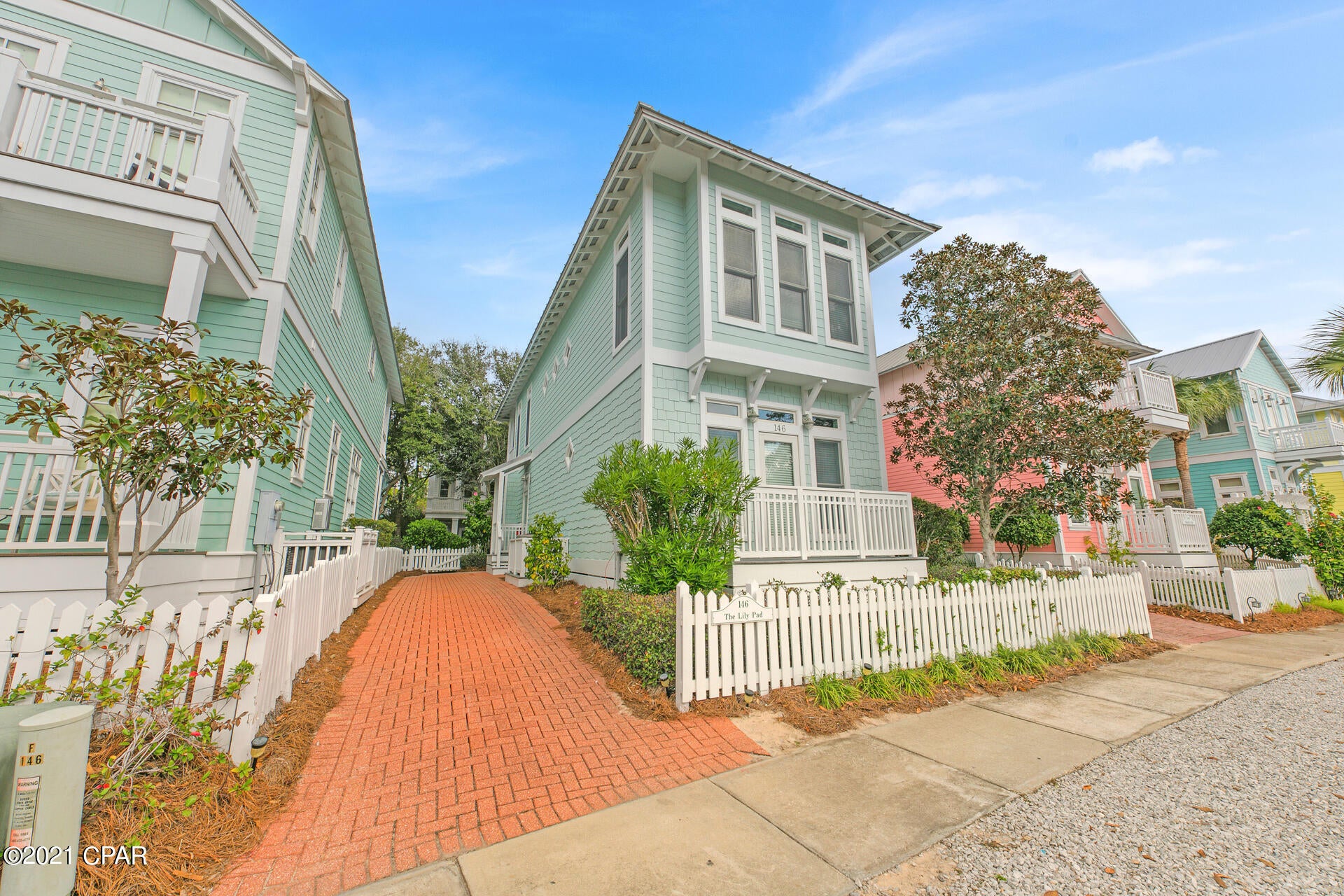CURRENTLY UNDER CONTRACT, SELLER ACCEPTING BACKUP OFFERS. Back on the market after being freshly painted, inside and out and...at an improved price. (See new photos). Rarely do homes at this price point come available in the gated community of Carillon Beach.  This lovely 3 BR/3B 1788 sqft. beach house, Lily Pad, has solid vacation rental history including 60k in 2021.  Situated in the western portion of the community, near both the beach and tennis/pickelball courts, playground, basketball court one of 3 community pools,  Lily Pad is a favorite of renters and owners alike . Rent your home during the peak rental season deferring some of your ownership costs, while creating your own family memories during the shoulder and off seasons. Has one first floor BR. Carillon offers ideal location, 3 community pools , uncrowded beaches and among the HOA dues along the entire Emerald Coast.  Carillon Beach boasts 3900 linear ft. of pristine, just re-nourished, never-crowded sugary sand beach. Carillon will never experience the heavy traffic associated with certain other high-end areas due to its being gated and buffered on the west by Lake Powell and the state park, allowing you to enjoy proximity to all of the many benefits of 30A with none of the burdens. Golf carts are permitted in the community.