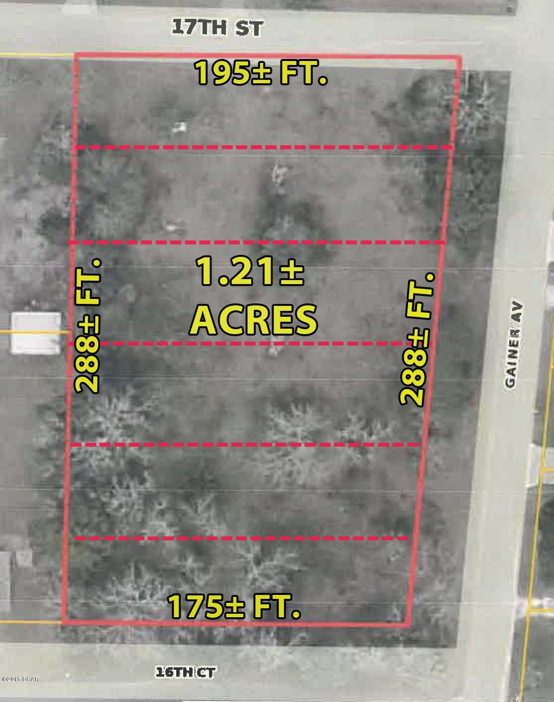 Builders Special!  Six platted lots just south of Cedars Crossing and Pine Tree Place subdivisions.  Land is partially cleared with three road access and the zoning allows for up to 8 dwelling units per acre. Site has Bay County public water & sewer available, with gravity sewer lines along Gainer Avenue, 16th Court and 17th Street, plus a fire hydrant located at the northeast corner of the overall parcel.  Convenient to Cedar Grove Elementary School and shopping and ready for immediate residential development.