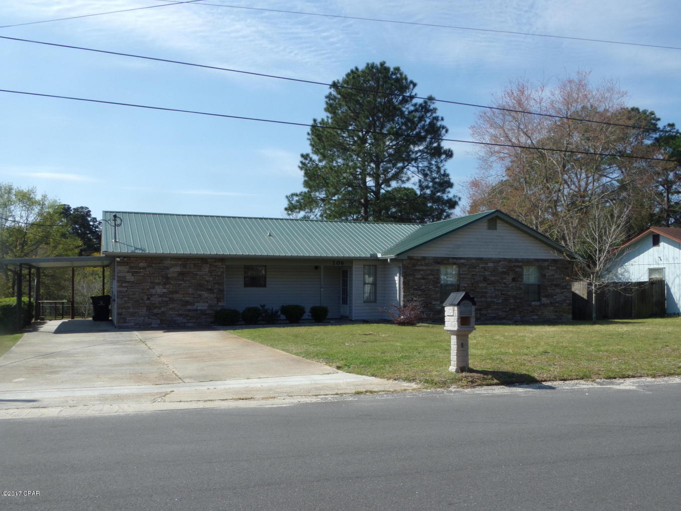 3/2 Single family home close to Tyndall AFB, shopping and dinning. There is an electrical outlet on side of house for an RV. Large fenced in back yard. All property sizes and ages are approximate, please measure and/or verify if important. 

School assignments are subject to change, please check with Bay County for most accurate information.

Deposit is the same as the rent.

Pets allowed with owner approval and $250 NON REFUNDABLE pet fee applies per pet. Breed restrictions apply.