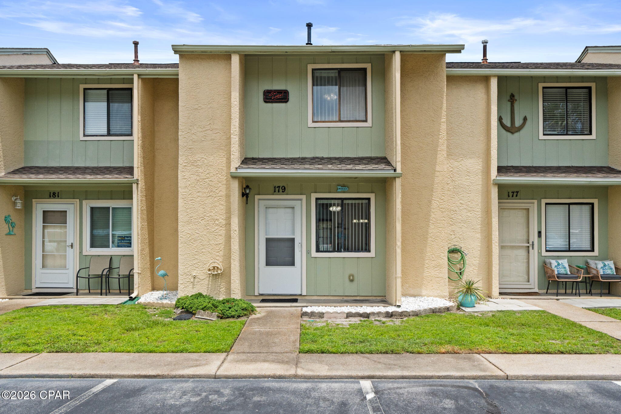 Make Gulf Highlands Beach Resort your new home in Panama City Beach.  This conveniently located townhome community offers generous amenities and a spacious open floor plan.  Recently renovated, the unit has a new roof, new paint throughout, new light fixtures, new doors, new vents and new carpet on the stairs.  It is vacant and unfurnished allowing you to make it your own!  Owners and guests enjoy access to 11 pools, including a beachfront pool and several seasonally heated options, along with tennis courts, pickleball courts, shuffleboard, an 18-hole miniature golf course, fitness facilities and private beach access with a beach clubhouse. This gated community with guard offers a secure property perfect for beach living, second home or an investment property. The quarterly fees are reasonable for all that is offered and financing is easily available.  It's conveniently located near Wal-Mart, dining options and entertainment.  Make an appointment to see this one today!