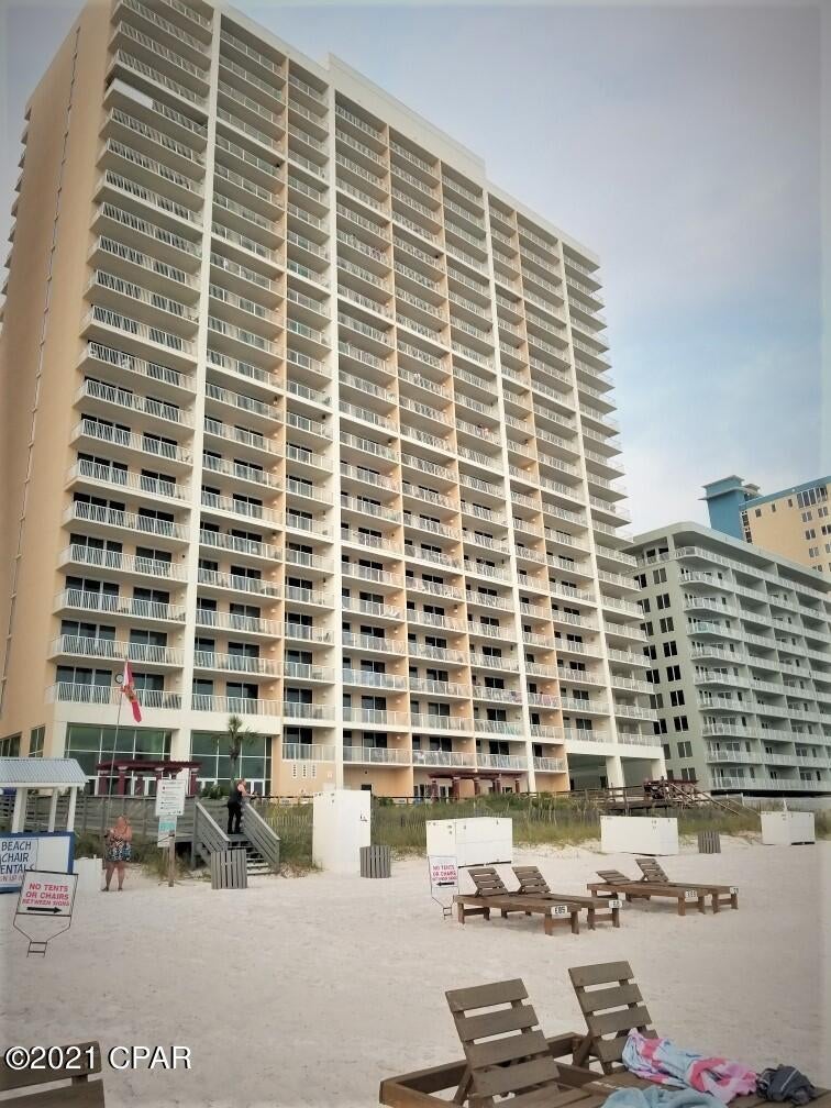 Absolutely stunning penthouse in Majestic Beach, beautifully decorated with spectacular views the gulf offers!  This two bedroom, two bath unit has upgraded granite and ocean blue glass backsplash in the kitchen with coordinating cabinet knobs. Newer Bedroom/Dining room furniture where the second bedroom features a twin over full size bunk bed.  Master bedroom offers a newer king size bed with a sleeper sofa in living area for additional sleeping capacity. Smart TVs/Roku in every room.  Newer  AC and water heater with a refrigerator, garbage disposal & microwave less than a year old.  Majestic has amenities galore - 5 pools, tennis courts, movie theater, fitness center and more.   Coastal colors and decor' throughout make this a perfect 2nd home or investment  property.