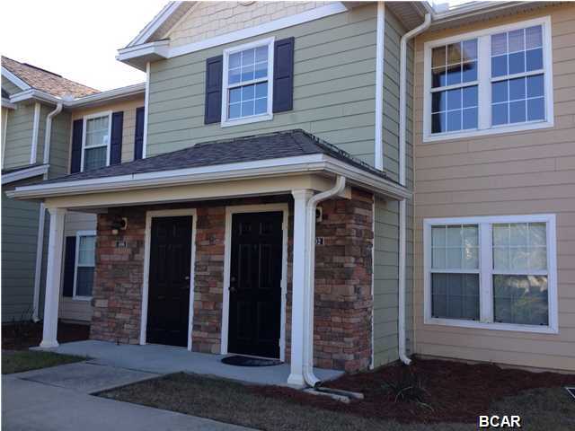 Unfurnished 4 bedroom 3 bath split bedroom second floor unit with 2 master suits. This unit is conveniently located close to the resort style pool with fountain and the club house with 24/7 workout room and a playground for the children. This newer, gated condominium complex is centrally located on Panama City Beach Parkway near shopping, dining, Pier Park, schools, golf courses and a few short blocks from the beautiful public beaches. Water, Sewage and Garbage is also included in the rental price. Approx 1 mile east of Pier Park