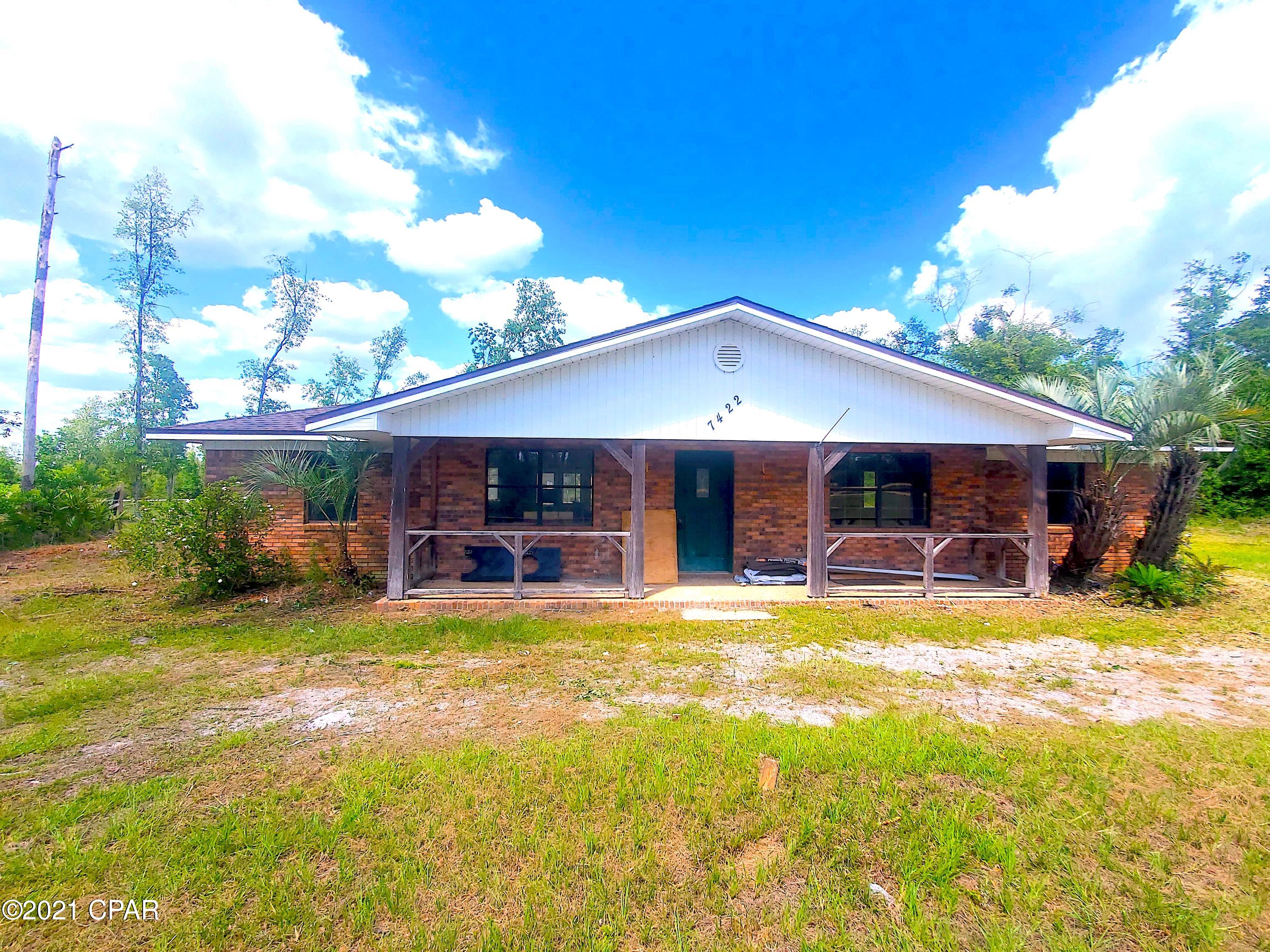 BRING ALL OFFERS! INVESTORS SPECIAL! Open floor plan ranch style home sitting on over 1.5 acre CORNER LOT. Has great bones for someone with great vision of the HGTV MODERN FARMHOUSE STYLE HOME! NEW PLUMBING THROUGHOUT, NEW ELECTRICAL THROUGHOUT, NEW ROOF 2019, NEW HVAC DUCTS, NEW EXTERIOR DOORS on backside of home. Home is gutted to the studs with good bit of finishing materials that will convey with sale.



In a continuously growing area of Panama City where all livestock and equestrian are allowed with no restrictions. Home needs insulation, drywall, floors, paint and septic system to be ready for its new family. Sellers might continue to do work and will cause the current listing price to continue to rise. Lock in while you have the chance to make this wonderful BRICK home yours.