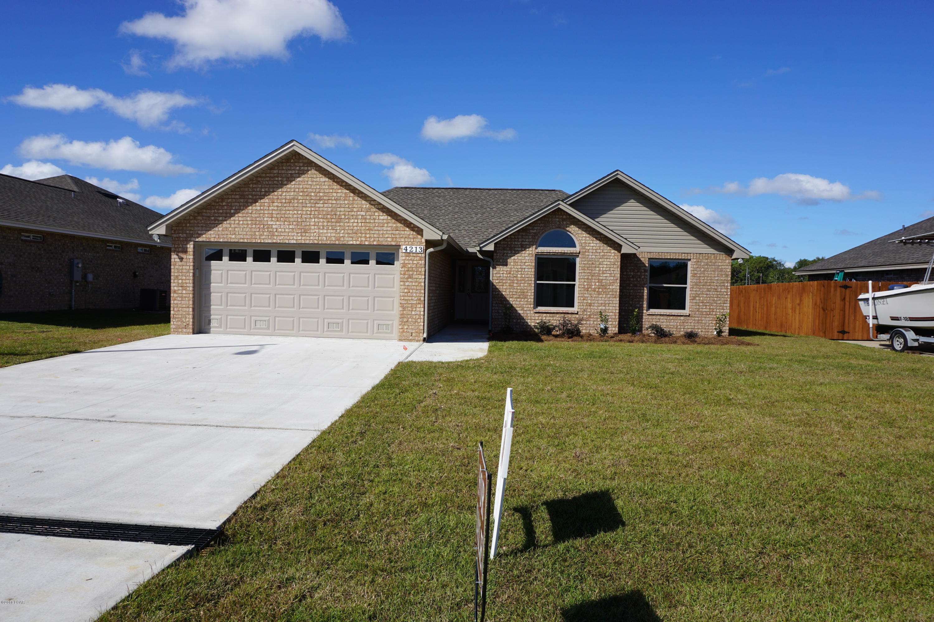 Construction Complete so ask for tour today in Bylsma Manor Estates. Built by locally renowned builder is 3 bedroom 2 bath all brick home that offers  master bath with his & hers double shower with Rain maker(3 shower heads)and shower seats on both ends,and walk in closet. The kitchen is a dream with all wood cabinets, solid surface countertops, and stainless steel appliances. There are cabinets in the laundry room. Living room with and electric fire place and crown molding. Home comes with a security system and generator ready electrical outlet with cord. Outdoors there is an enclosed screen patio, outside shower and sprinkler system. Home is built to 140 MPH wind code. Located at Bylsma Manor Estates with many new homes already built and waiting for you to tour today.



Ask about Ask about No Money Down & No Closing Cost